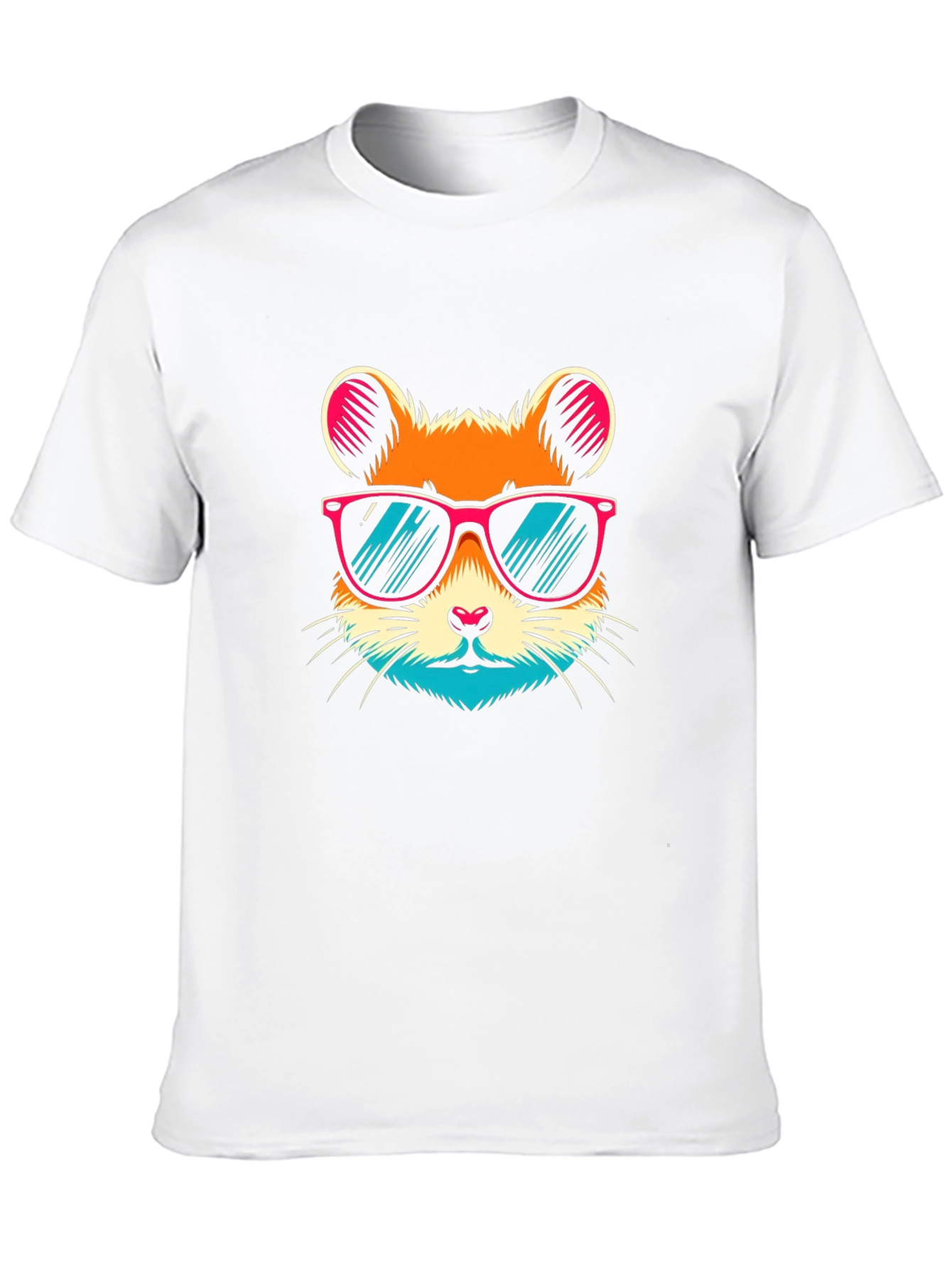 Cool Hamster Graphic Tee - Black Unisex T-Shirt