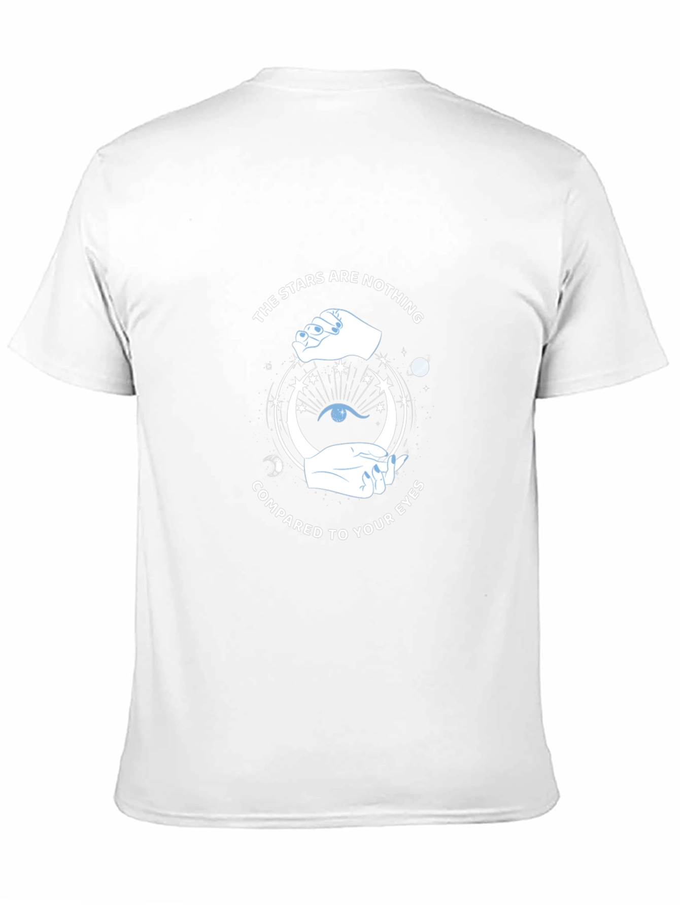Celestial Eye Graphic Tee - Stars Compared to Your Eyes