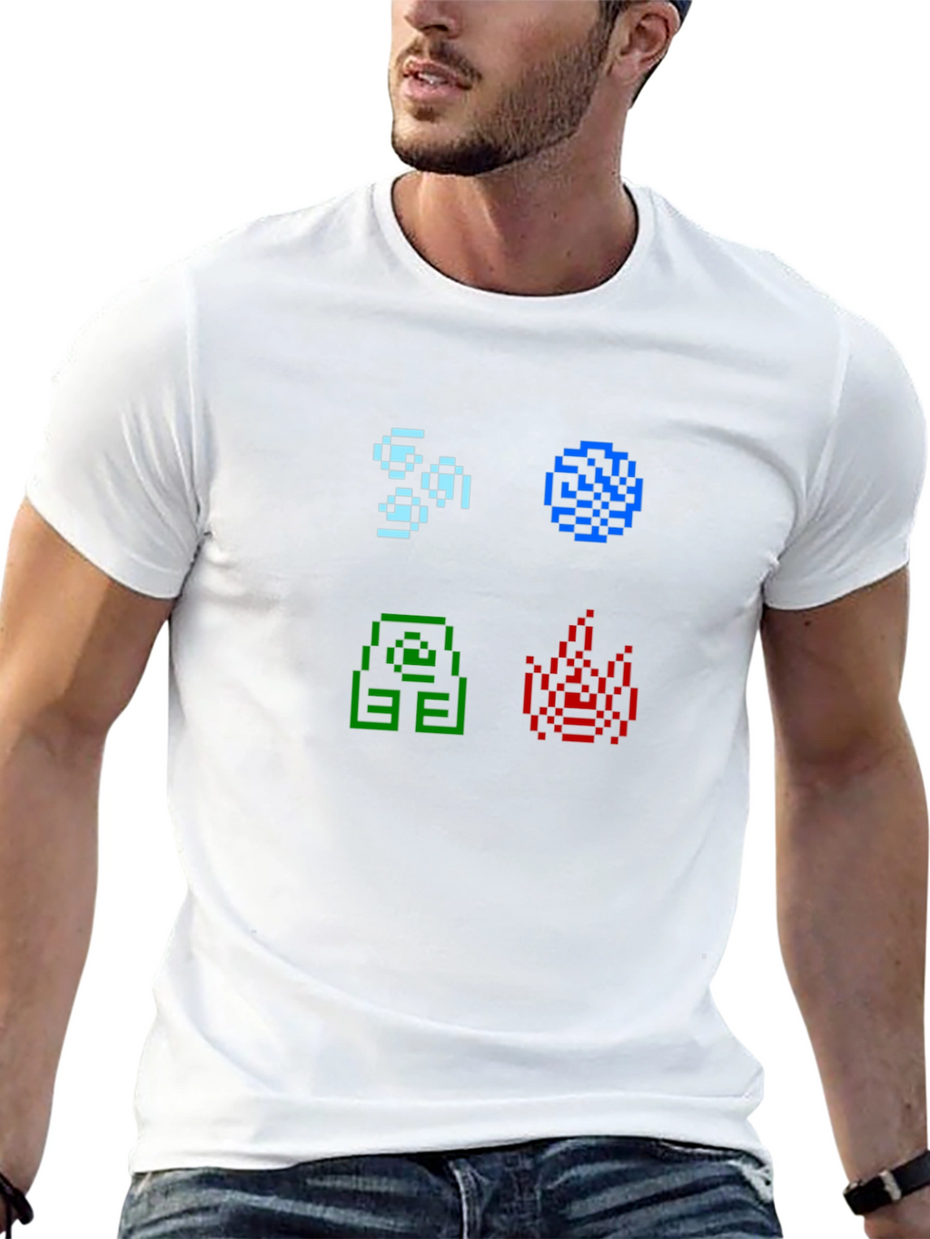 Elemental Pixel Art T-Shirt