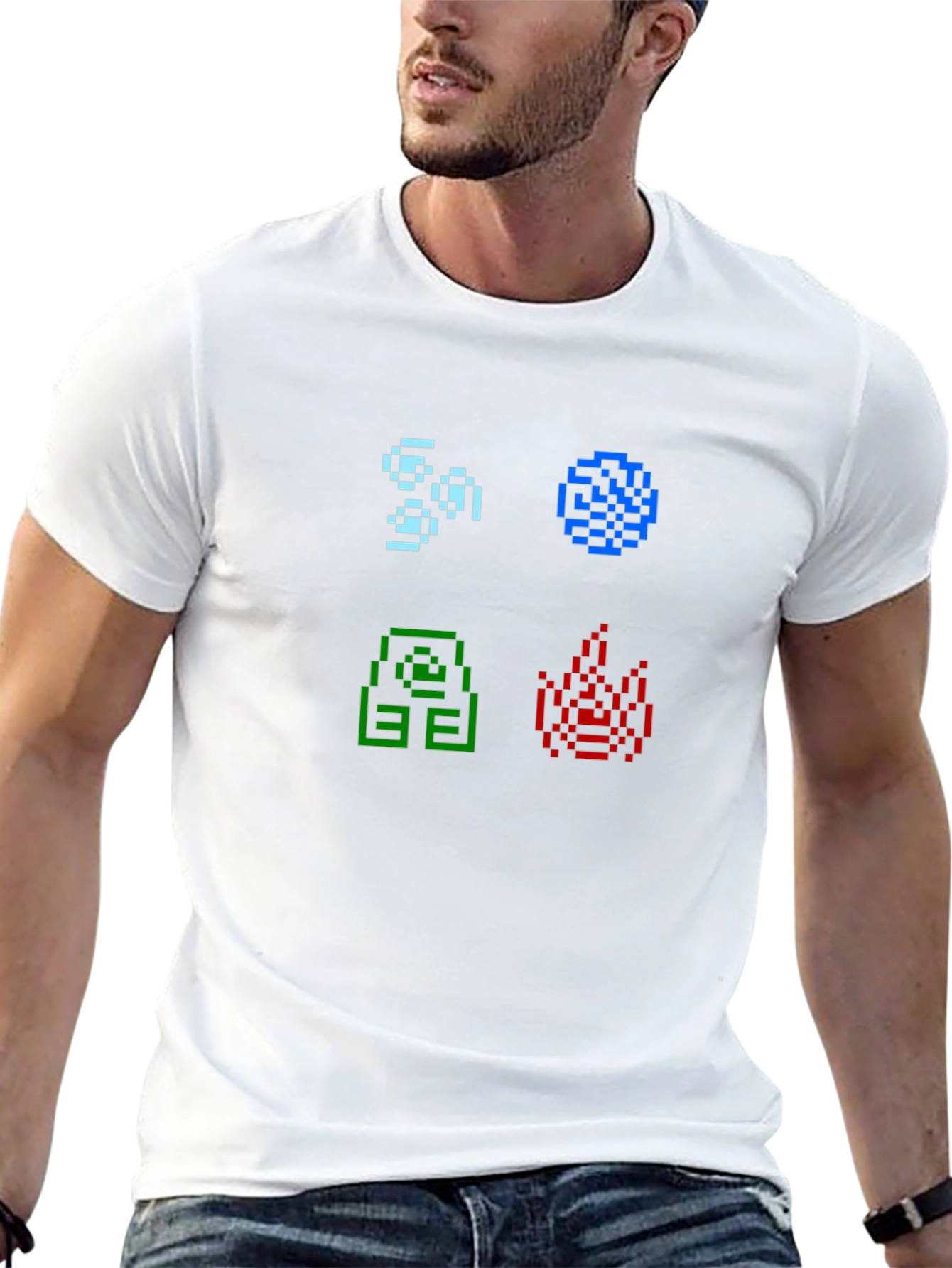 Elemental Pixel Art T-Shirt