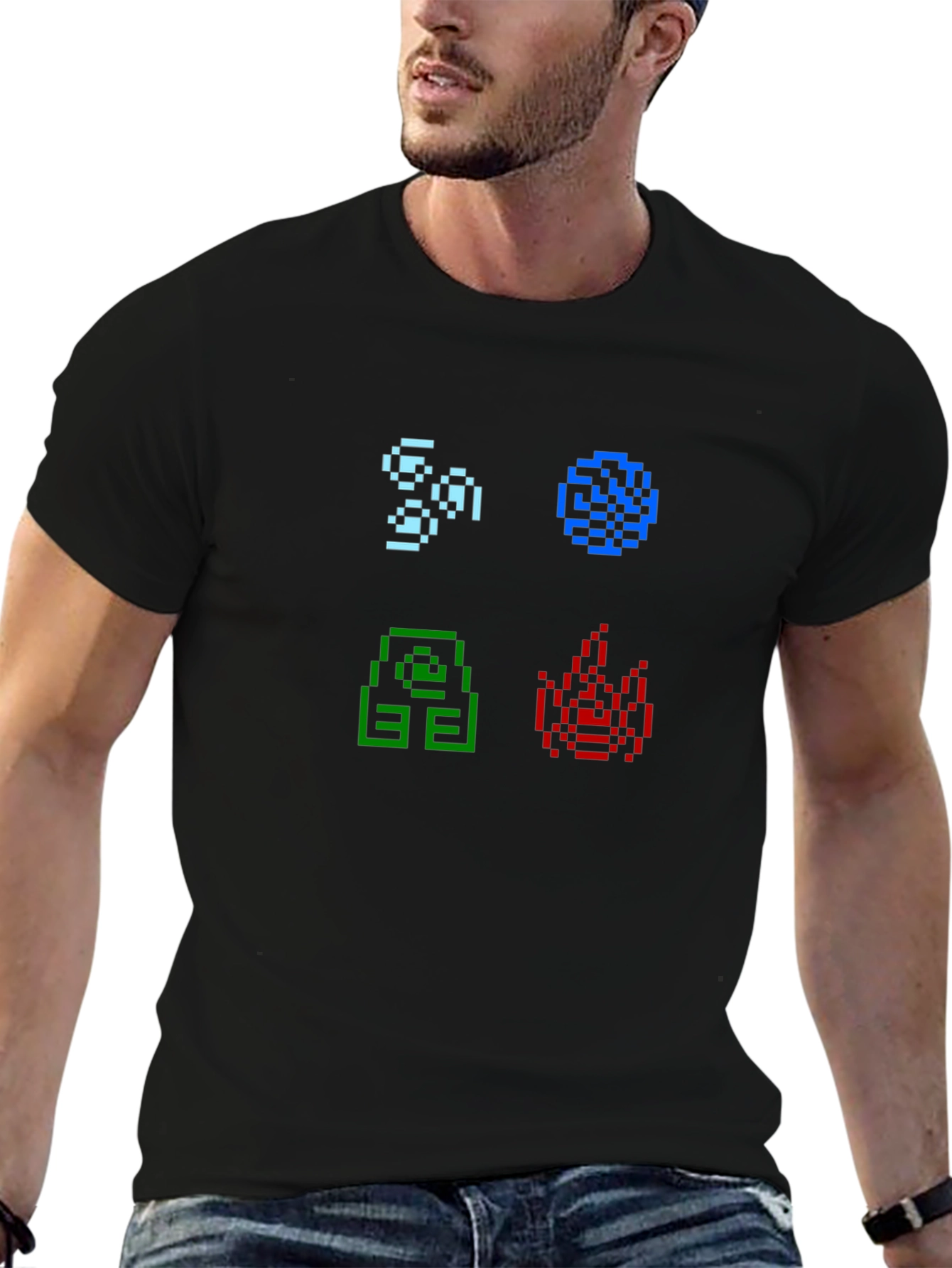 Elemental Pixel Art T-Shirt