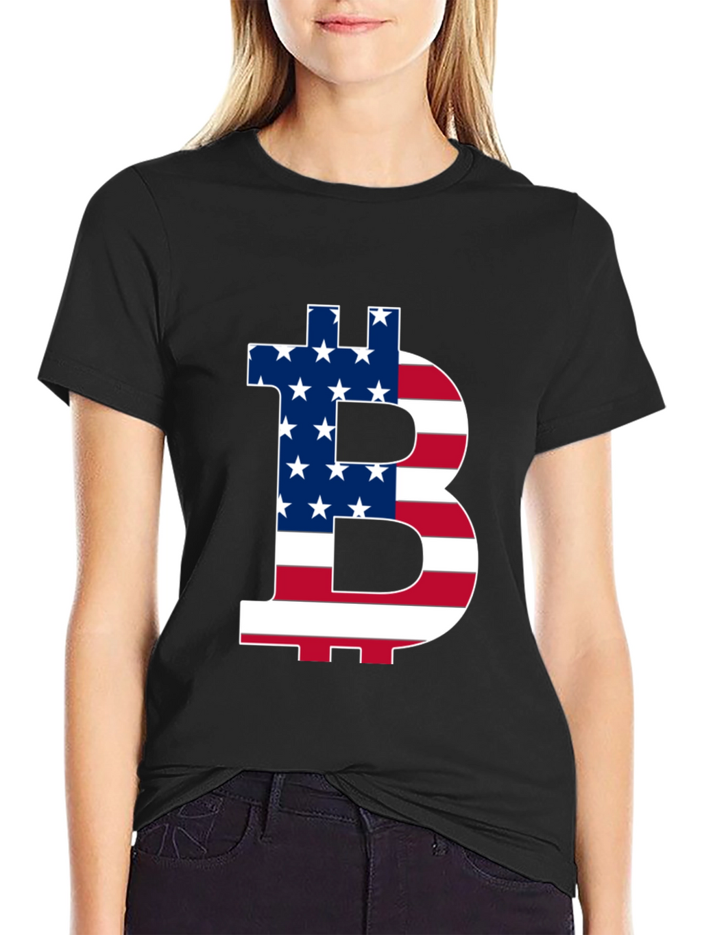 American Flag Bitcoin T-Shirt