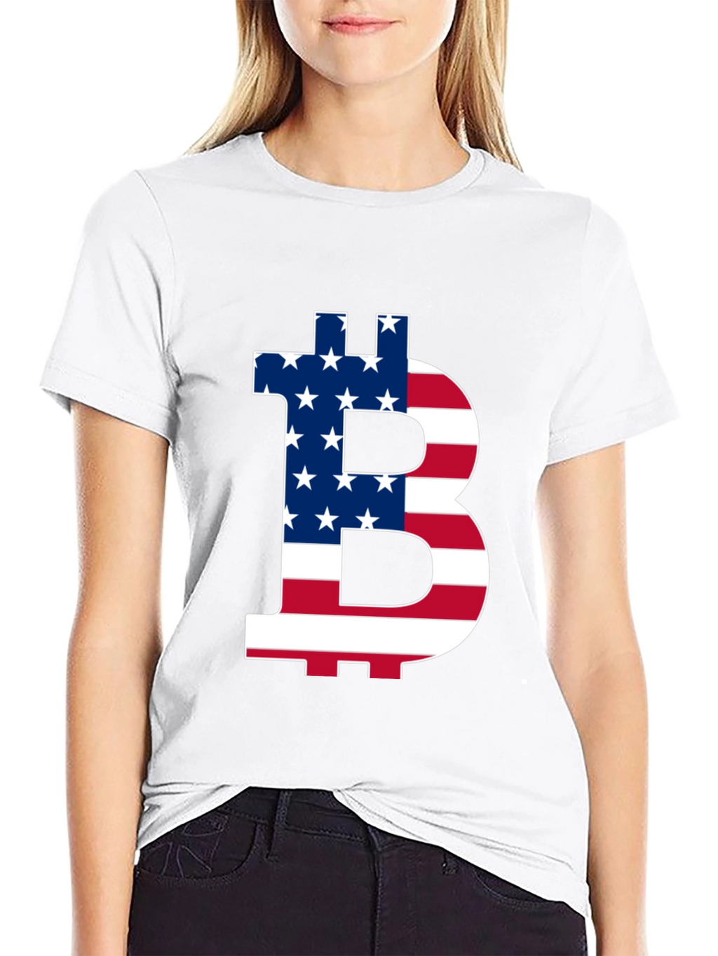 American Flag Bitcoin T-Shirt