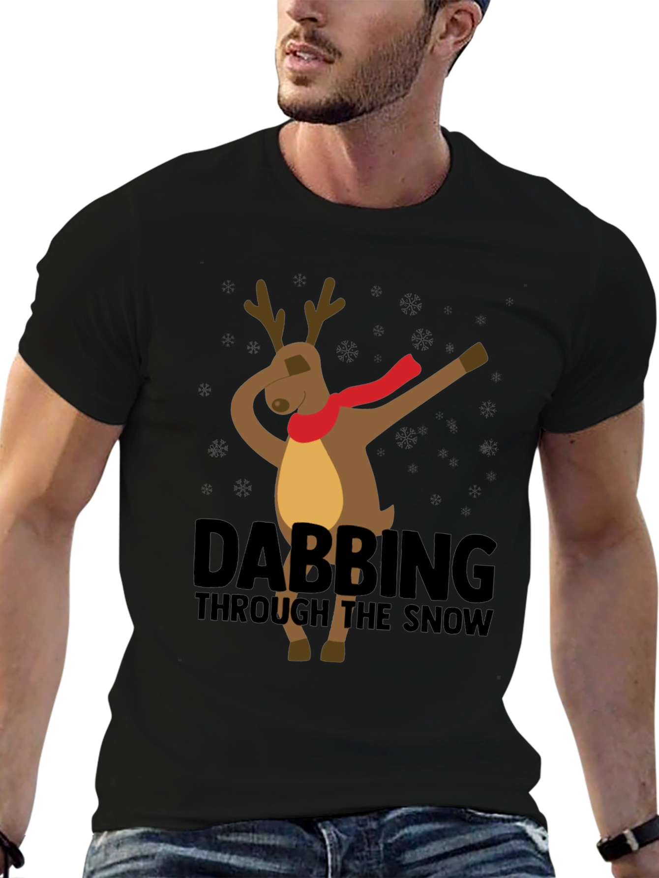 Dabbing Reindeer Christmas T-Shirt