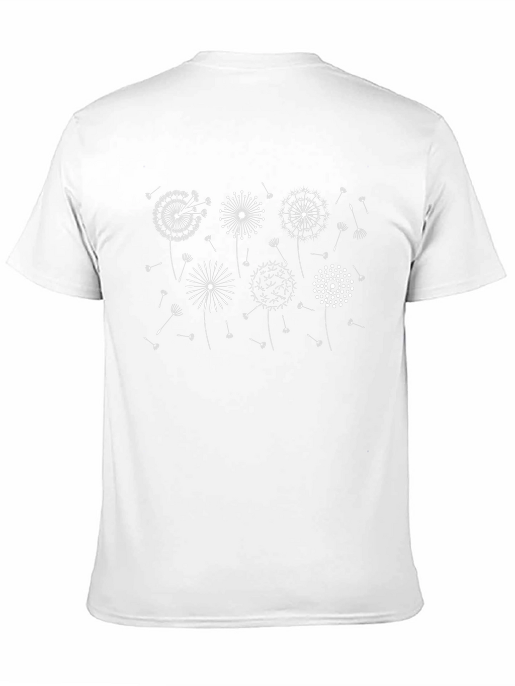 Dandelion Graphic Print Black T-Shirt