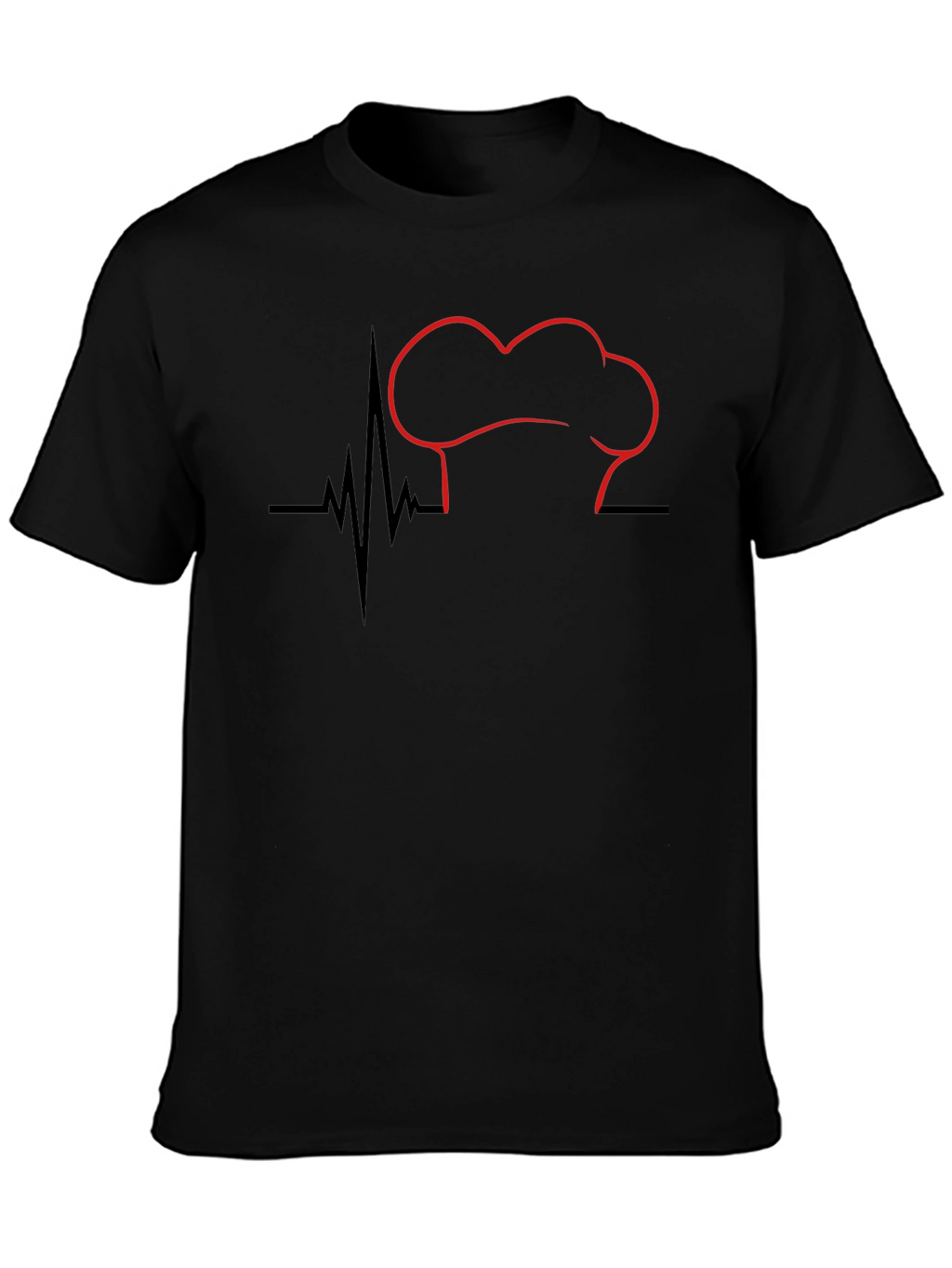 Chefs Heartbeat Graphic Tee - Black