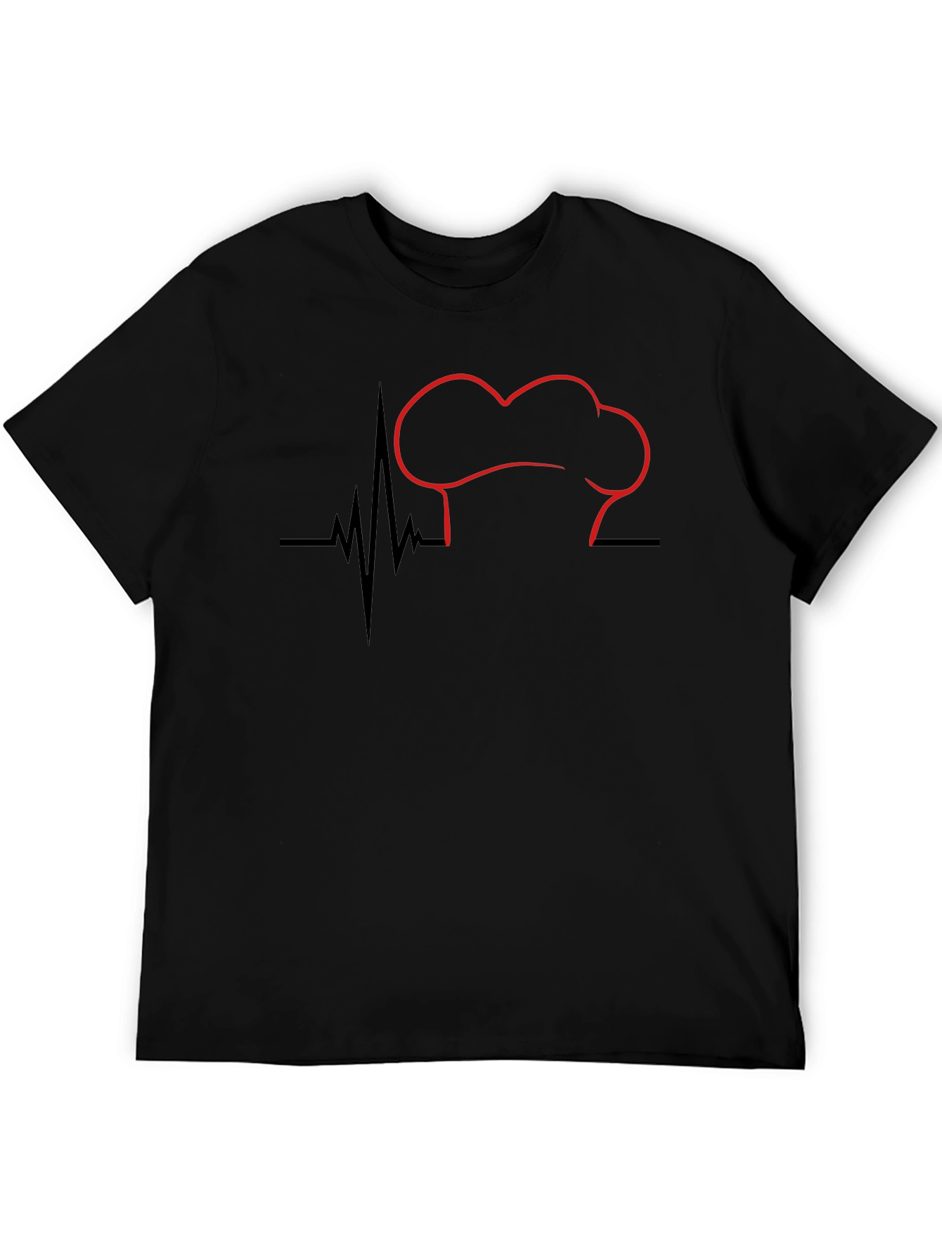 Chefs Heartbeat Graphic Tee - Black