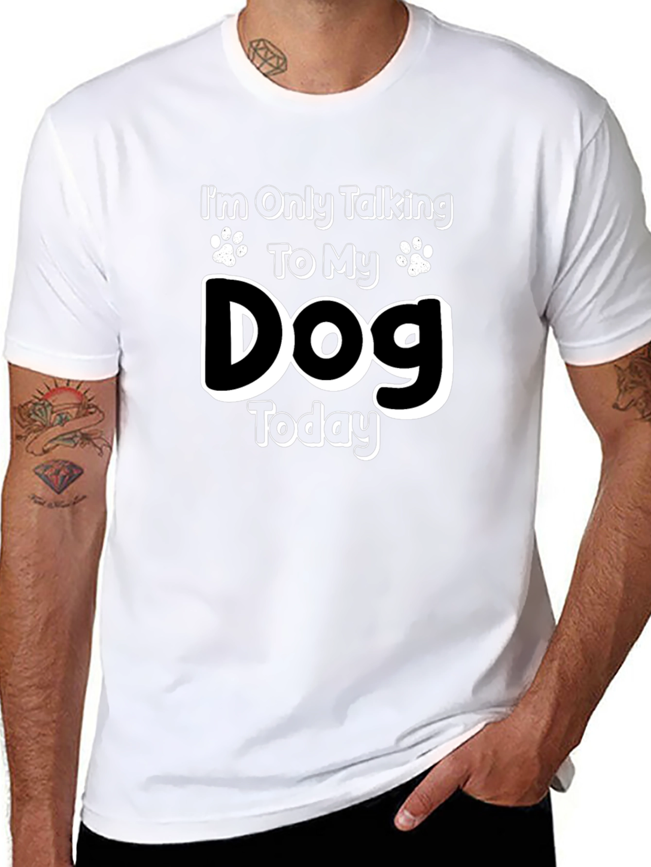 Dog Lover Graphic Tee - Only Talking to My Dog Today!