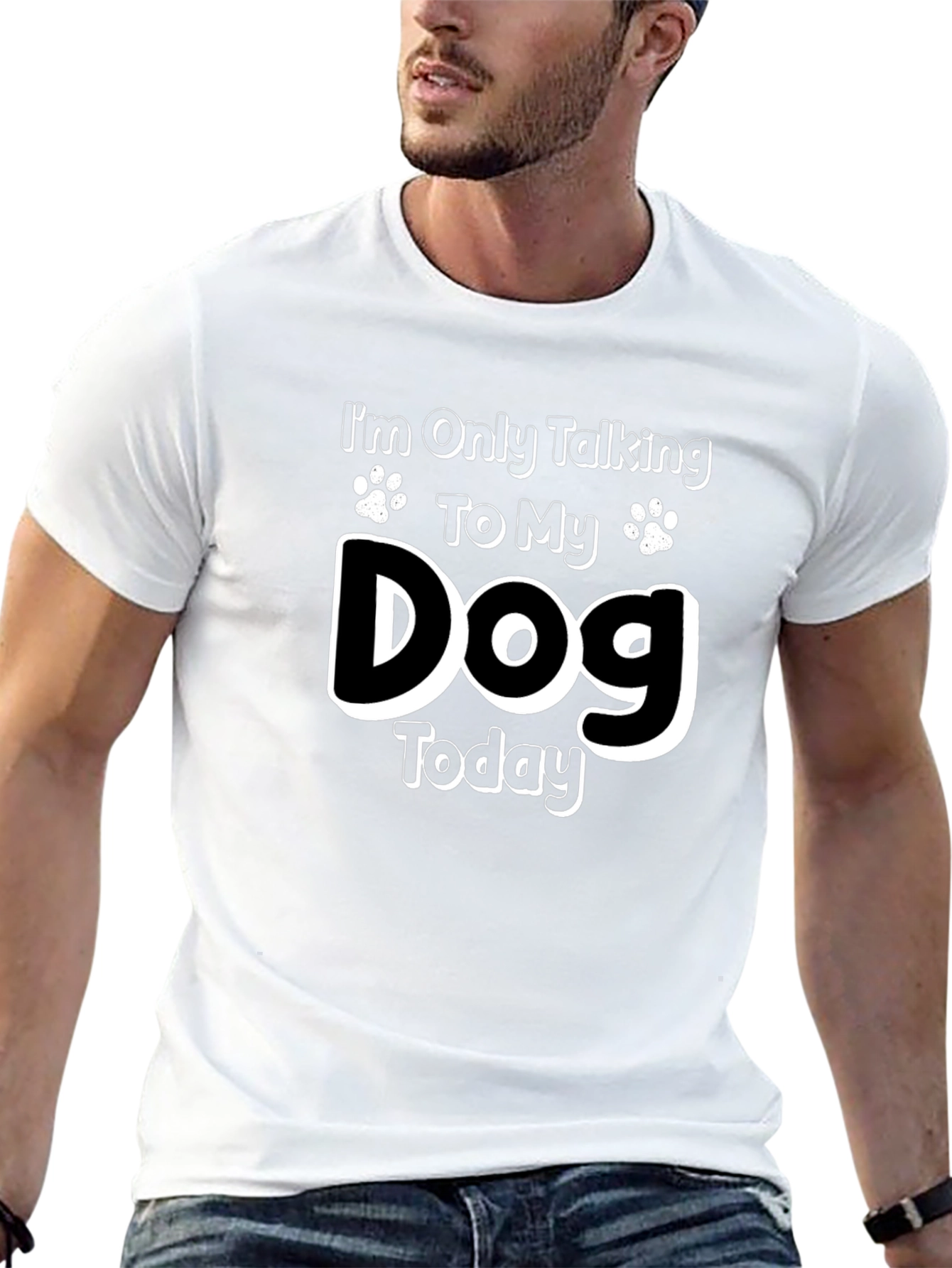 Dog Lover Graphic Tee - Only Talking to My Dog Today!