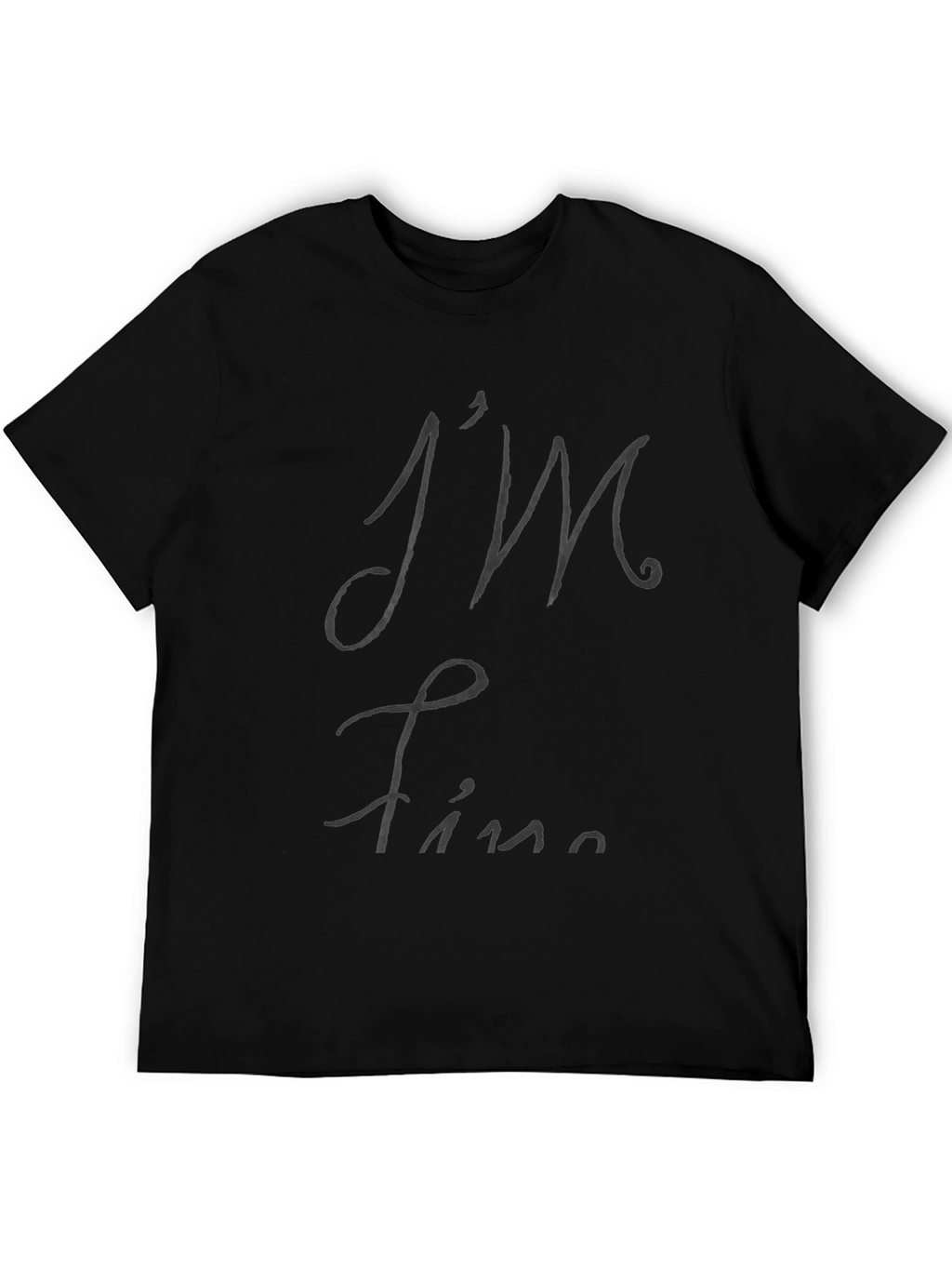 Im Fine Black T-Shirt