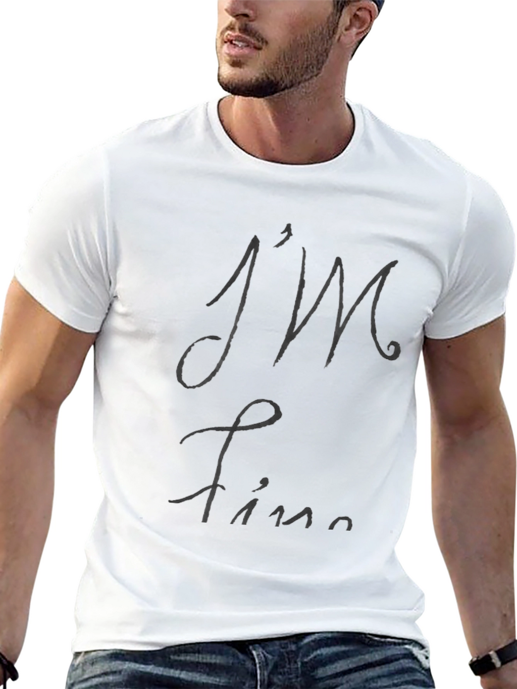 Im Fine Black T-Shirt