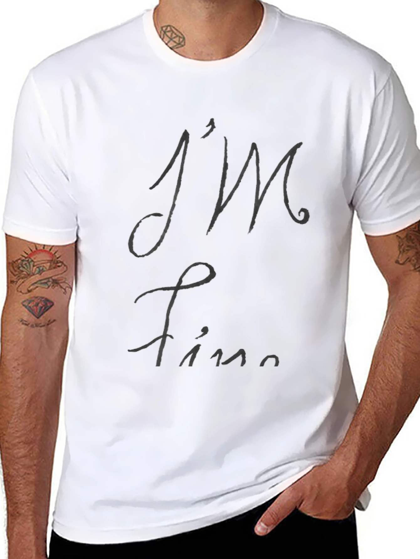 Im Fine Black T-Shirt