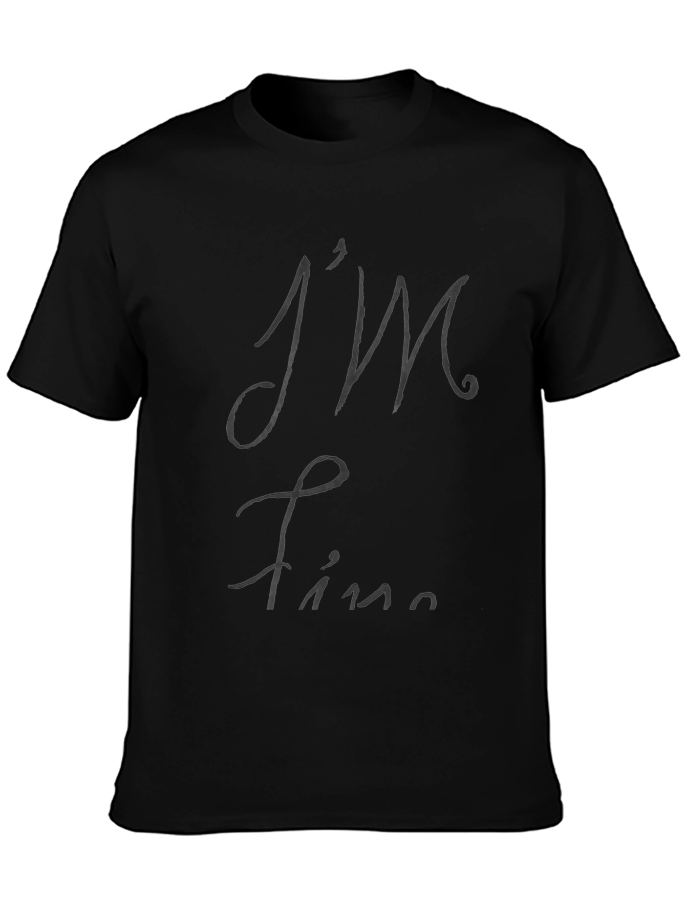 Im Fine Black T-Shirt