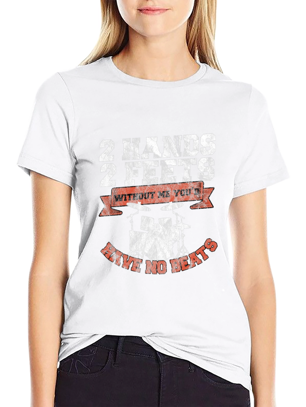 2 Hands 2 Feet Drummer Graphic Tee