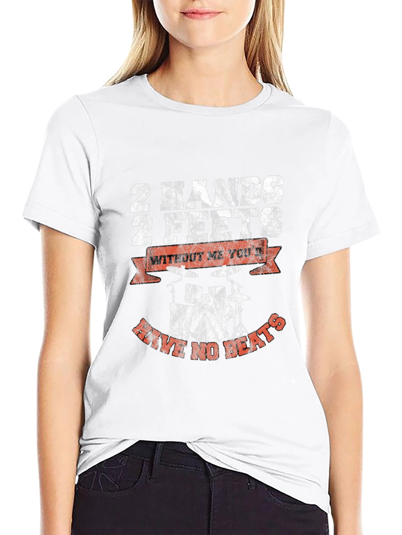2 Hands 2 Feet Drummer Graphic Tee