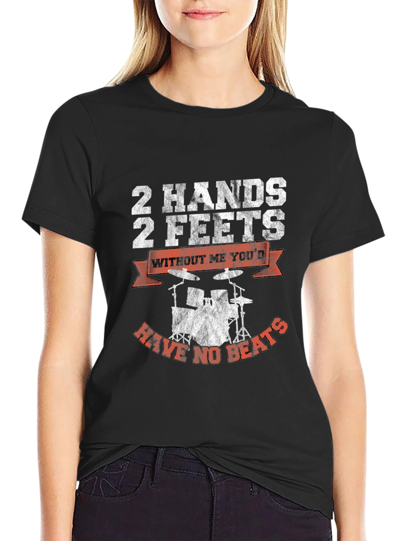 2 Hands 2 Feet Drummer Graphic Tee