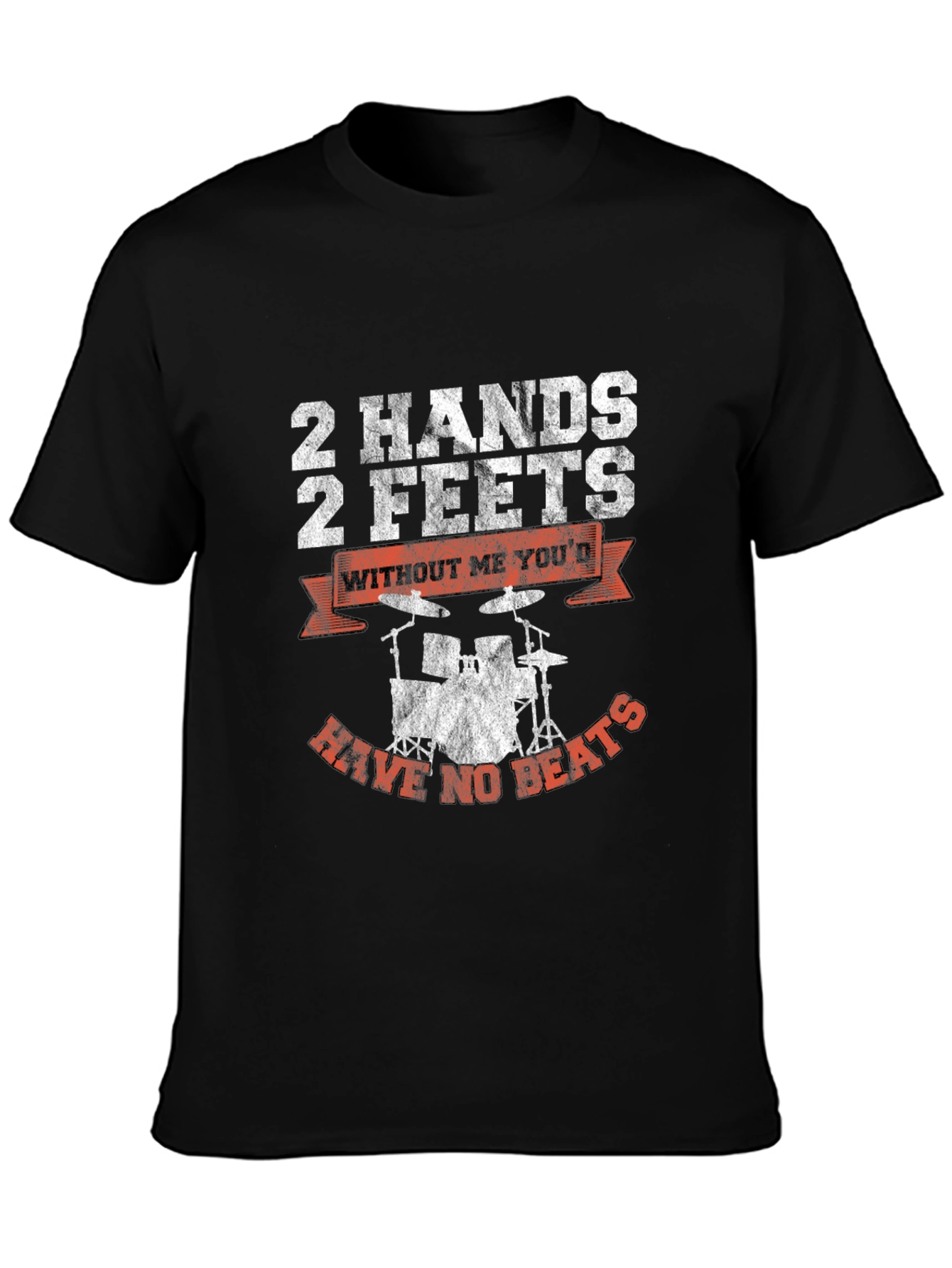2 Hands 2 Feet Drummer Graphic Tee