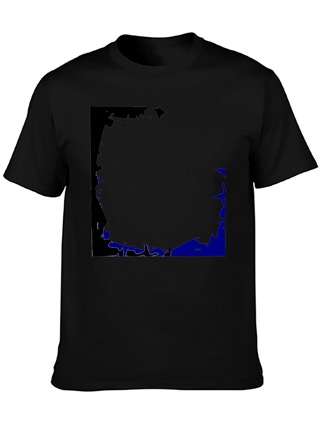 Black Graphic Print Crew Neck T-Shirt