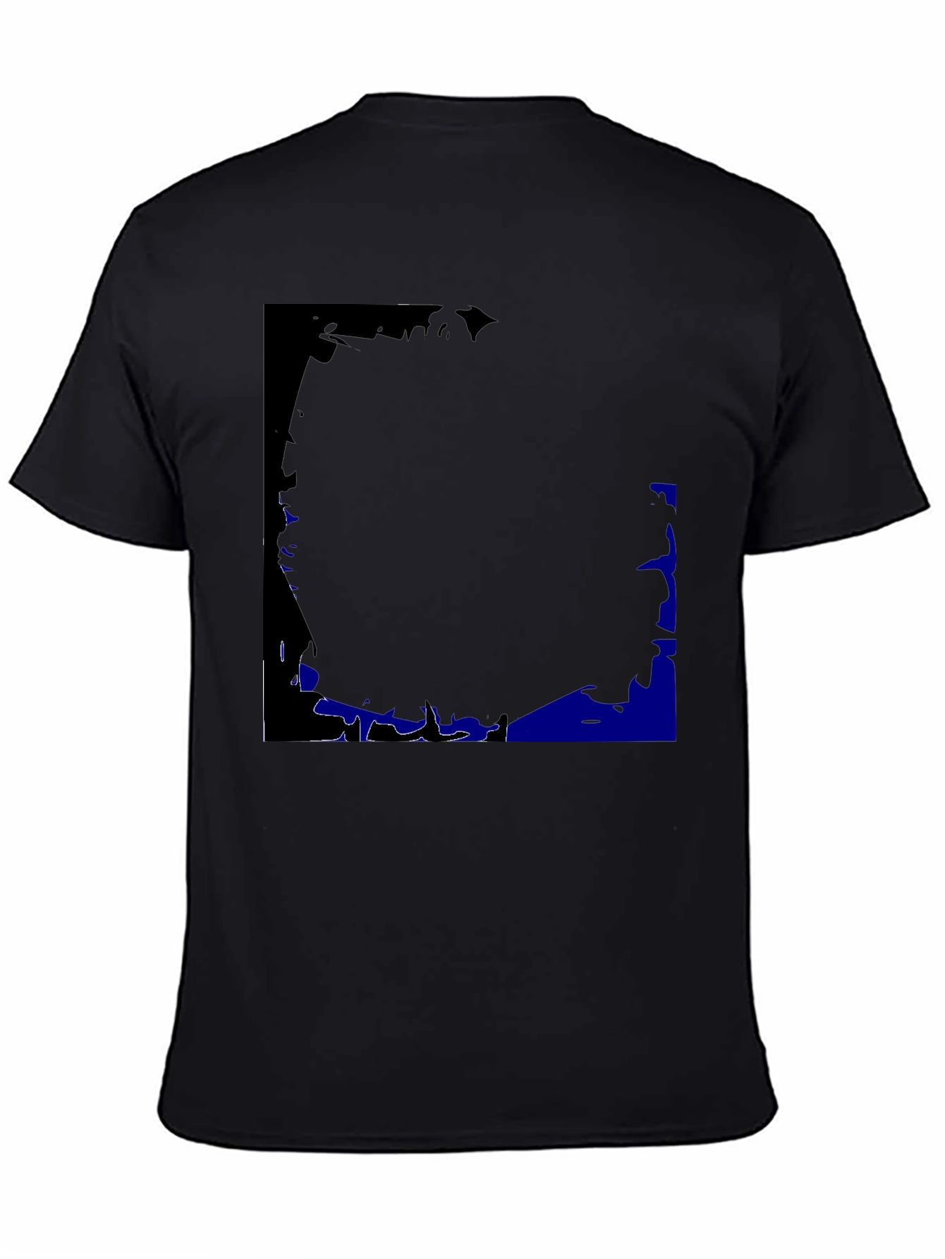 Black Graphic Print Crew Neck T-Shirt