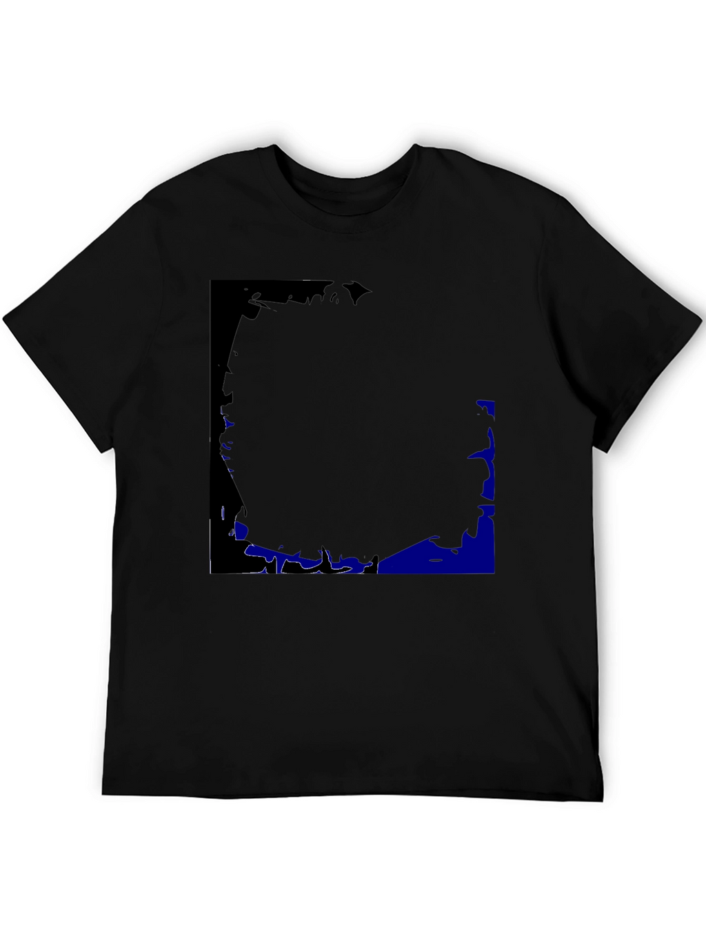 Black Graphic Print Crew Neck T-Shirt