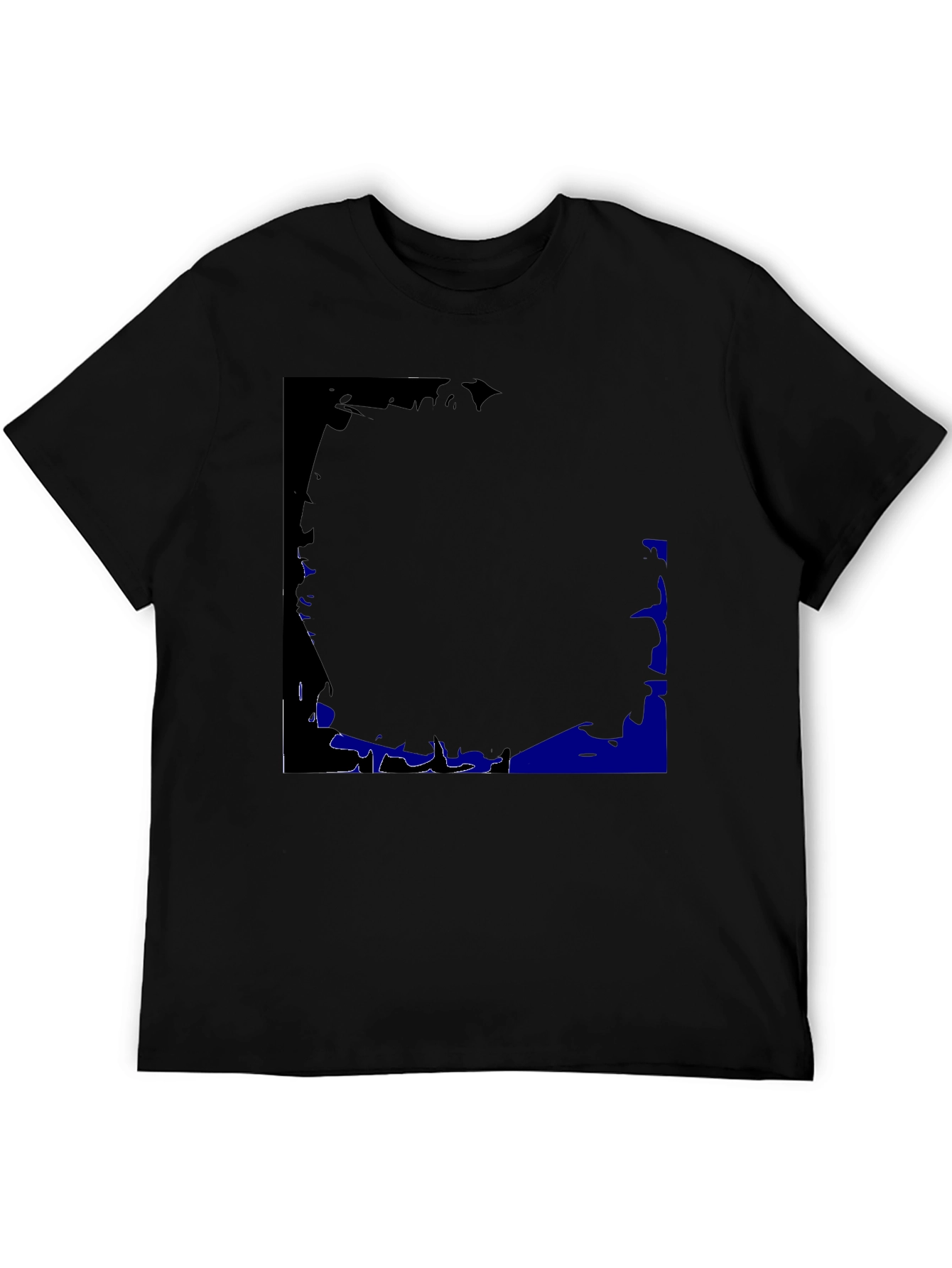 Black Graphic Print Crew Neck T-Shirt