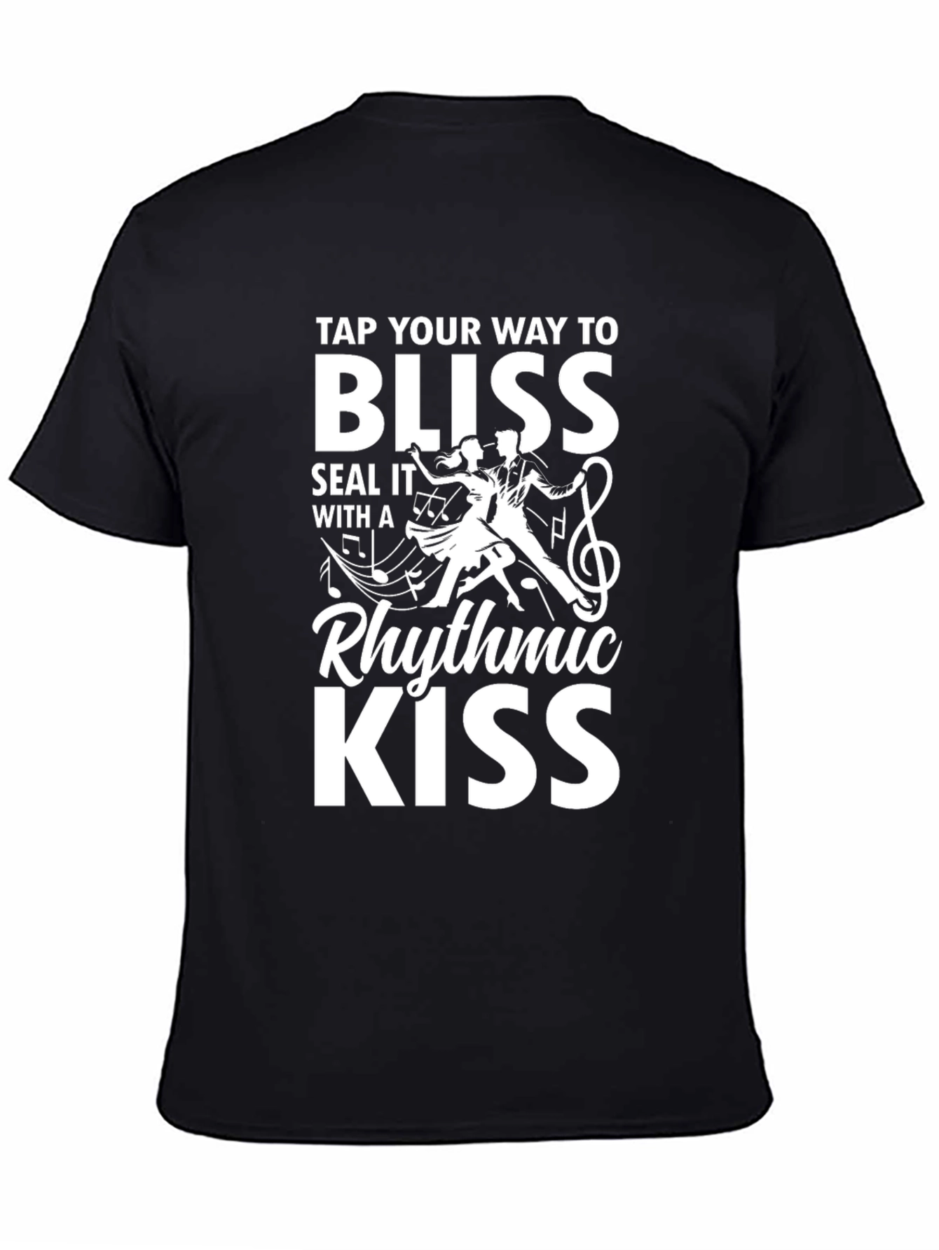Rhythmic Kiss Graphic Tee - Blissful Dance