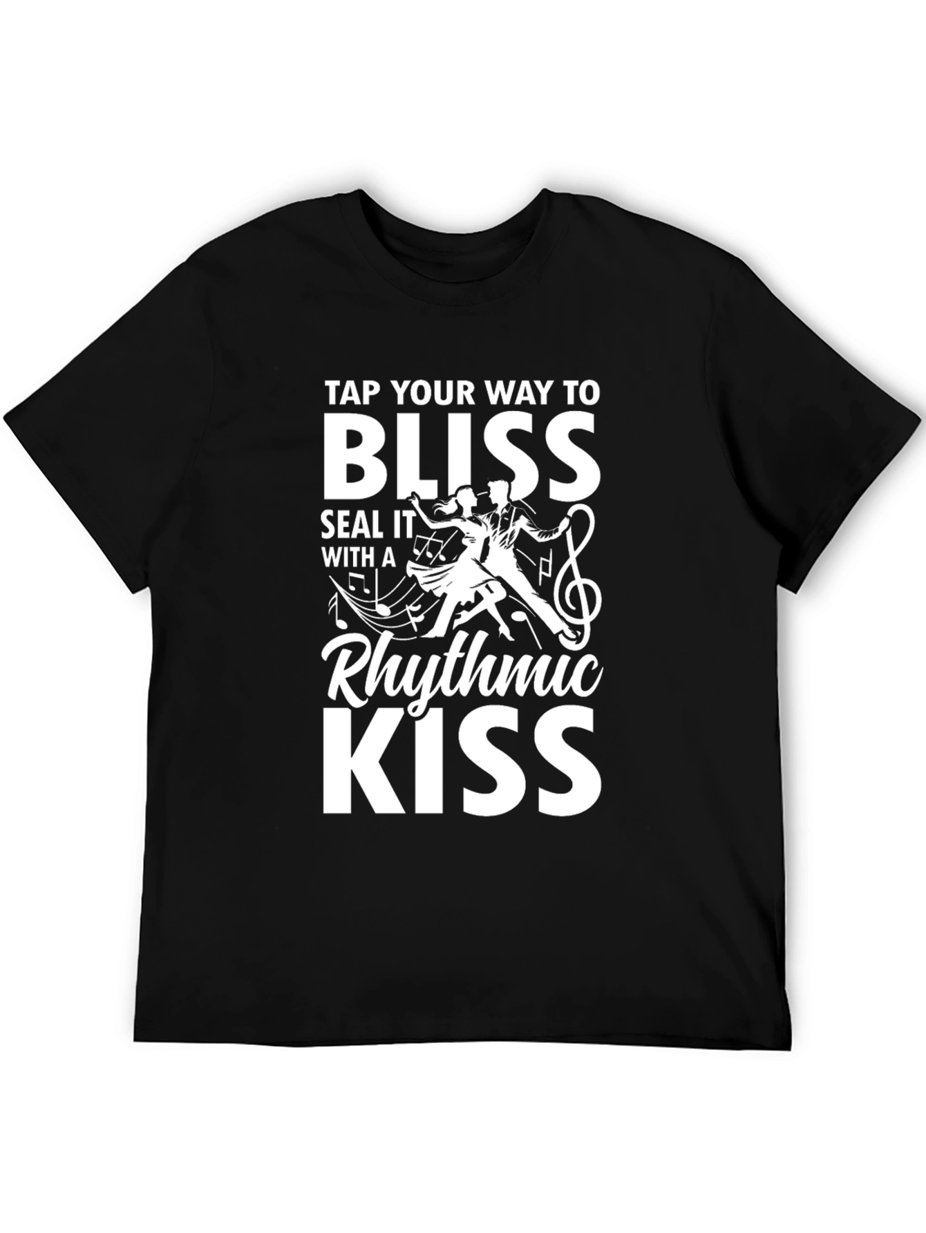 Rhythmic Kiss Graphic Tee - Blissful Dance