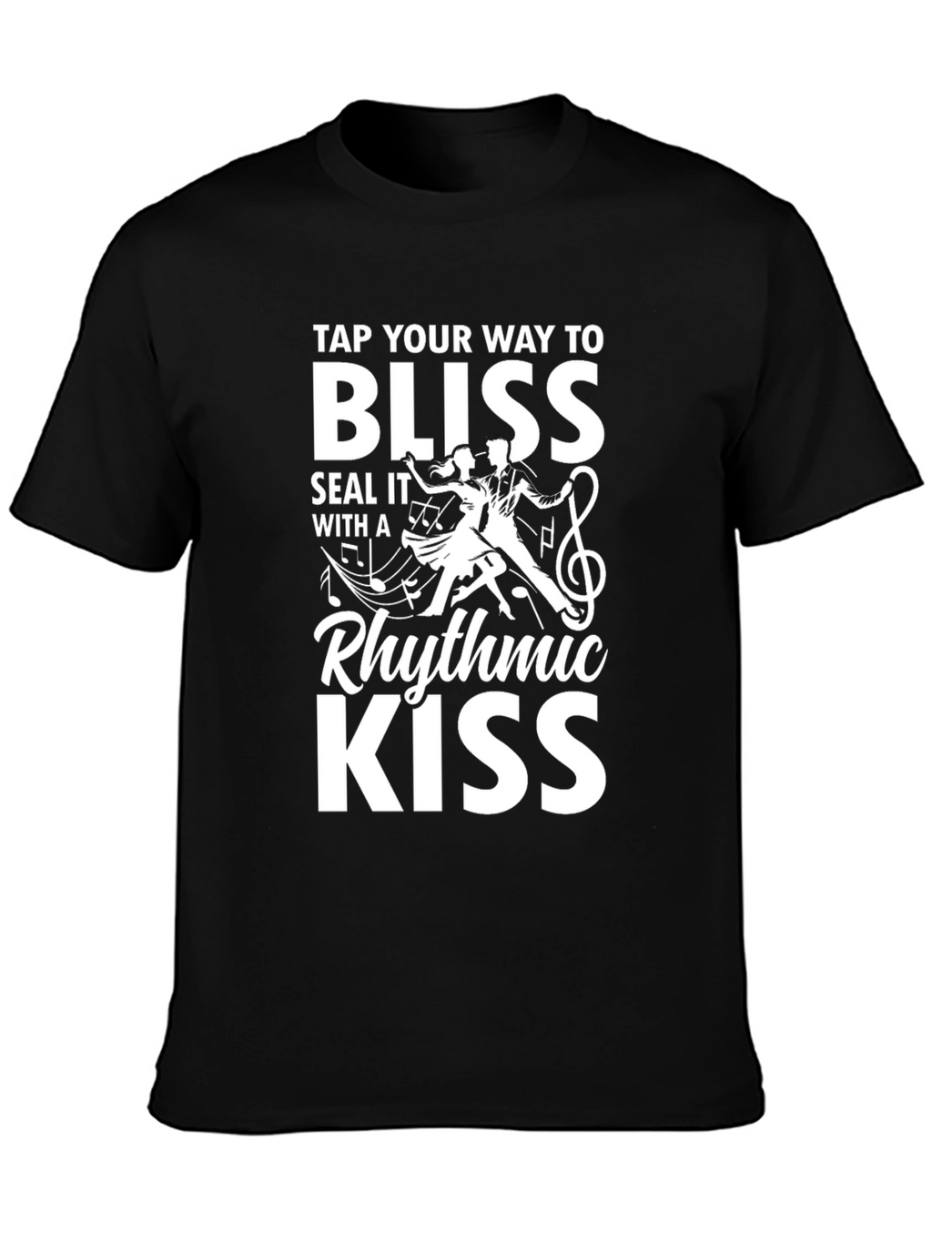 Rhythmic Kiss Graphic Tee - Blissful Dance
