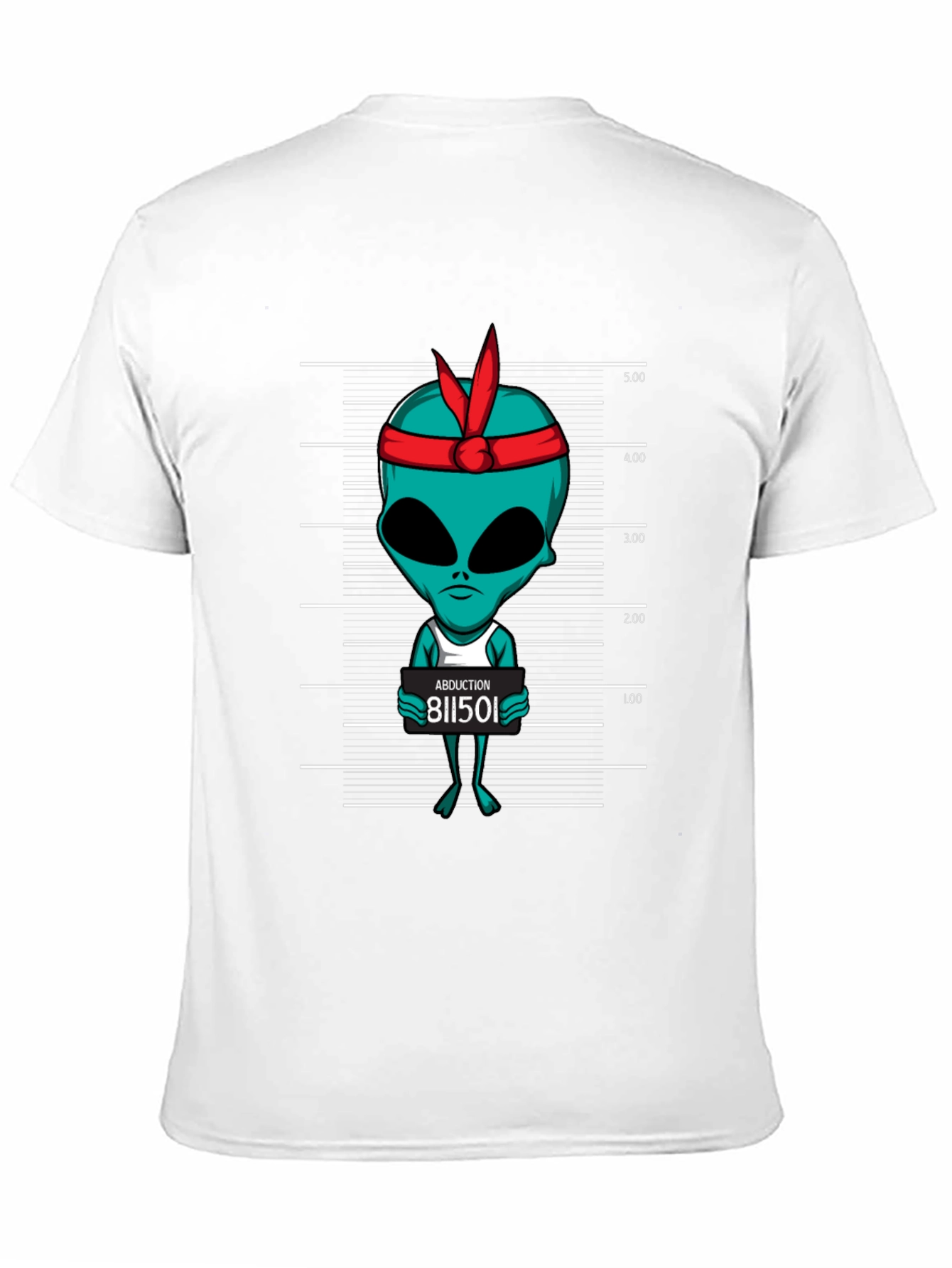 Alien Mugshot Graphic Tee - Abduction T-Shirt
