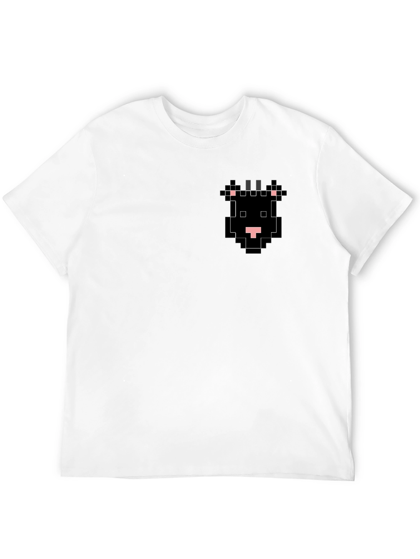 Pixel Cow Black T-Shirt - Unique Design