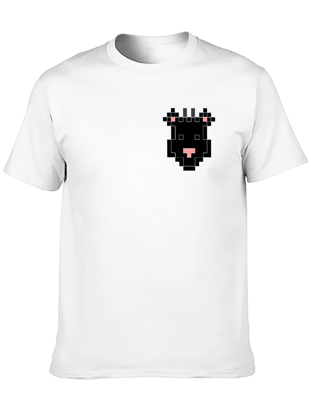 Pixel Cow Black T-Shirt - Unique Design