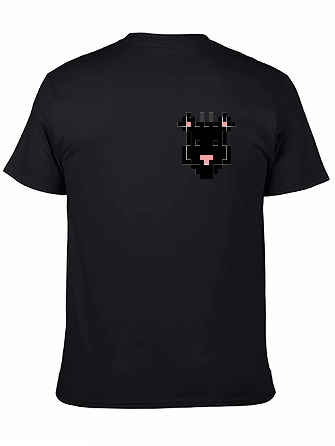 Pixel Cow Black T-Shirt - Unique Design
