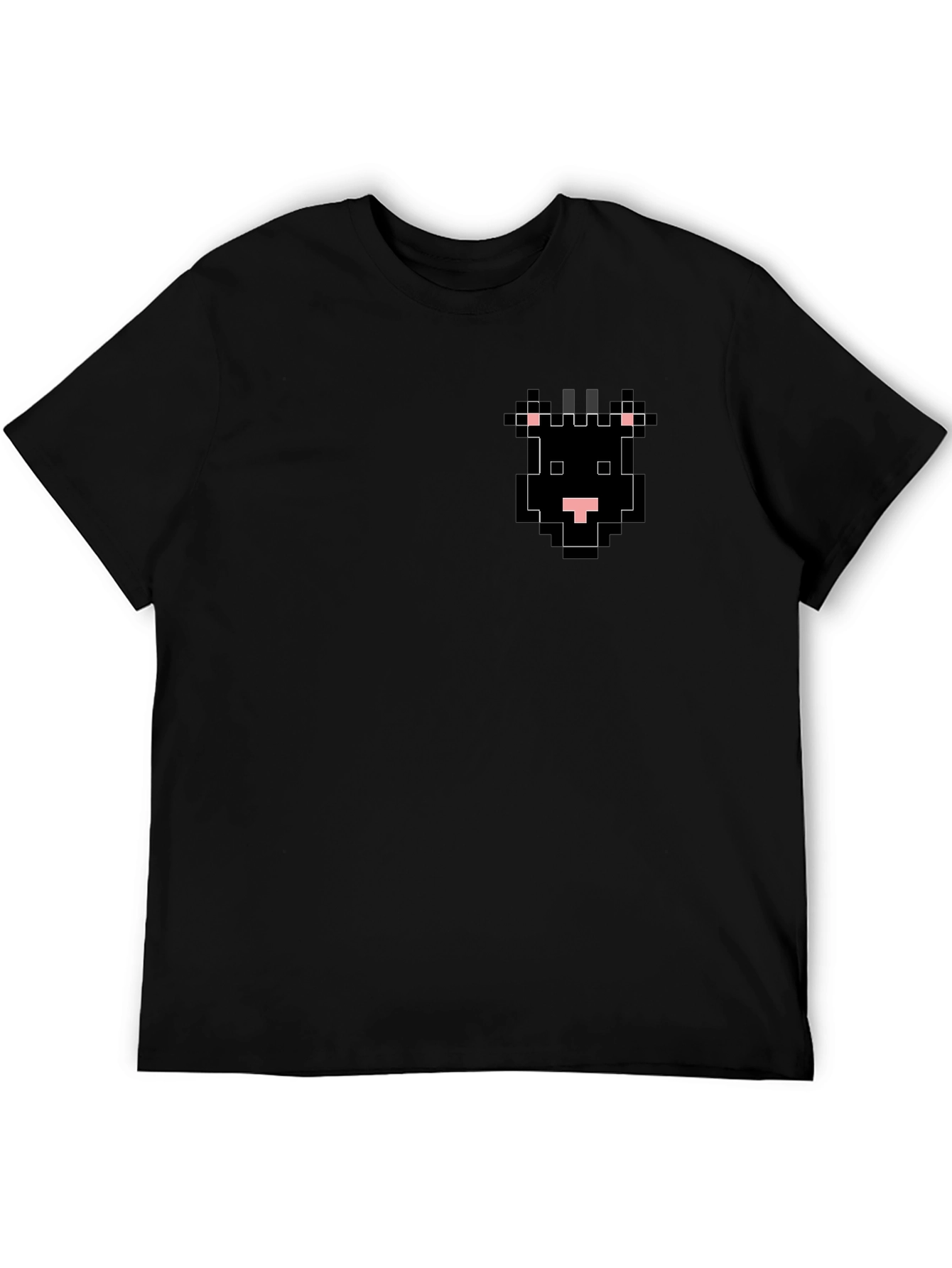 Pixel Cow Black T-Shirt - Unique Design