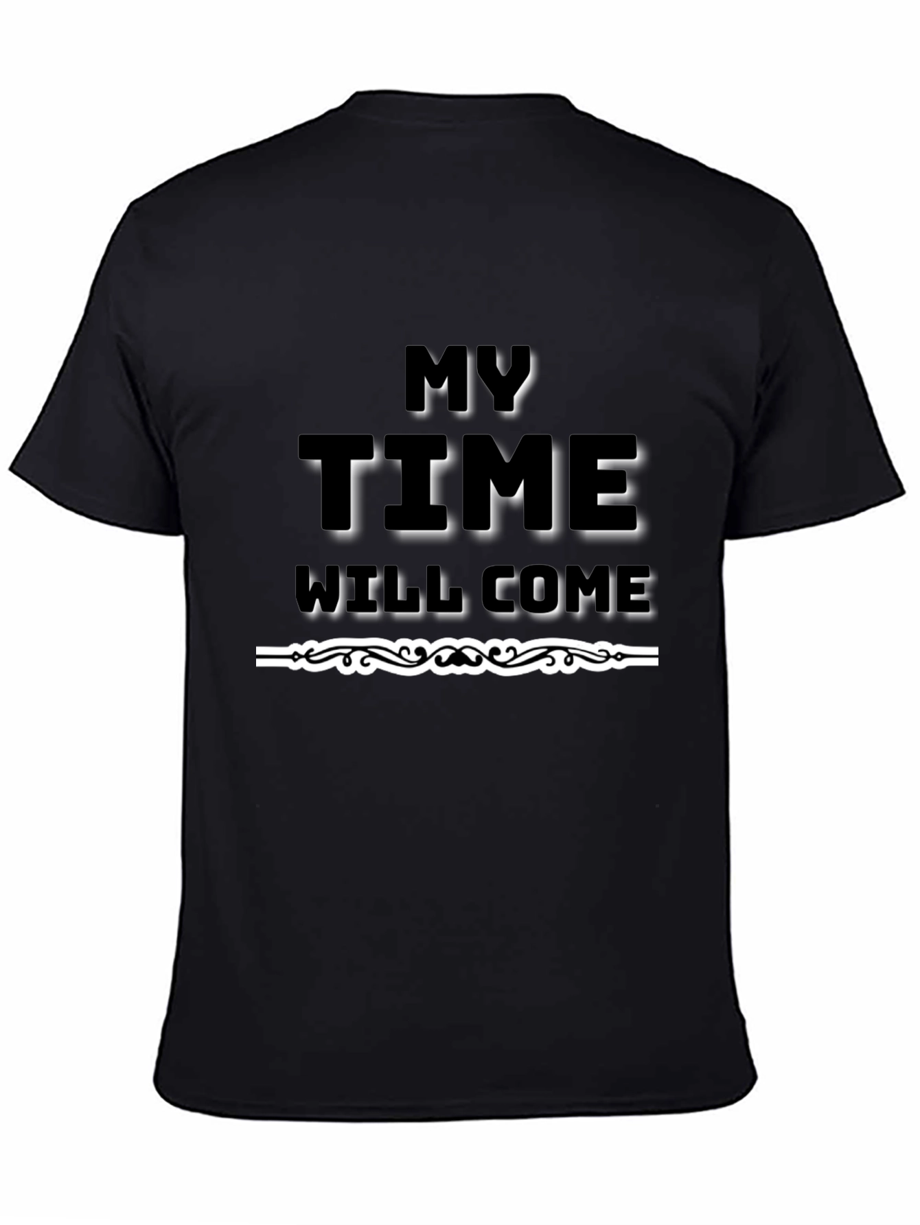 My Time Will Come Black Graphic Tee