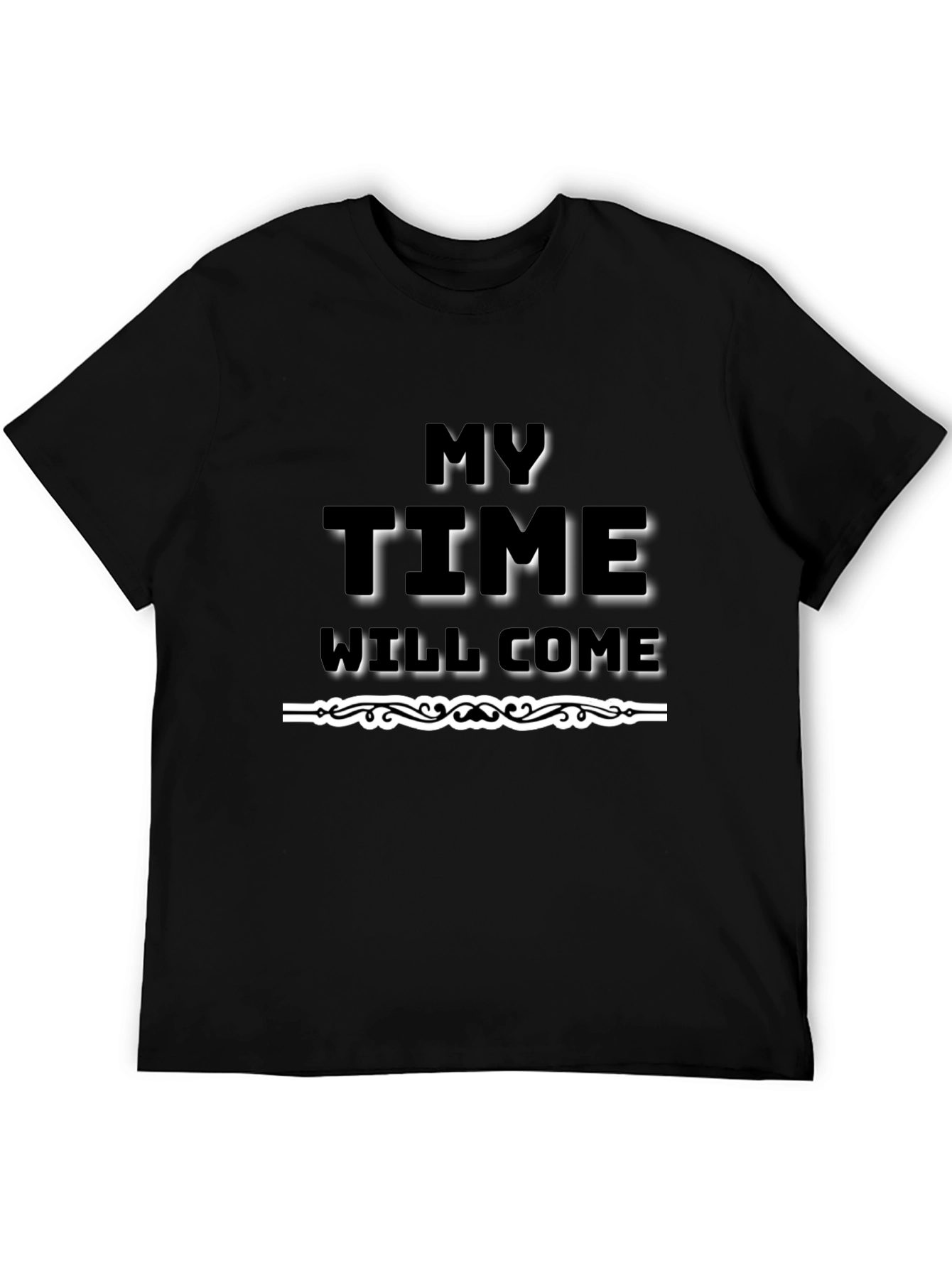 My Time Will Come Black Graphic Tee