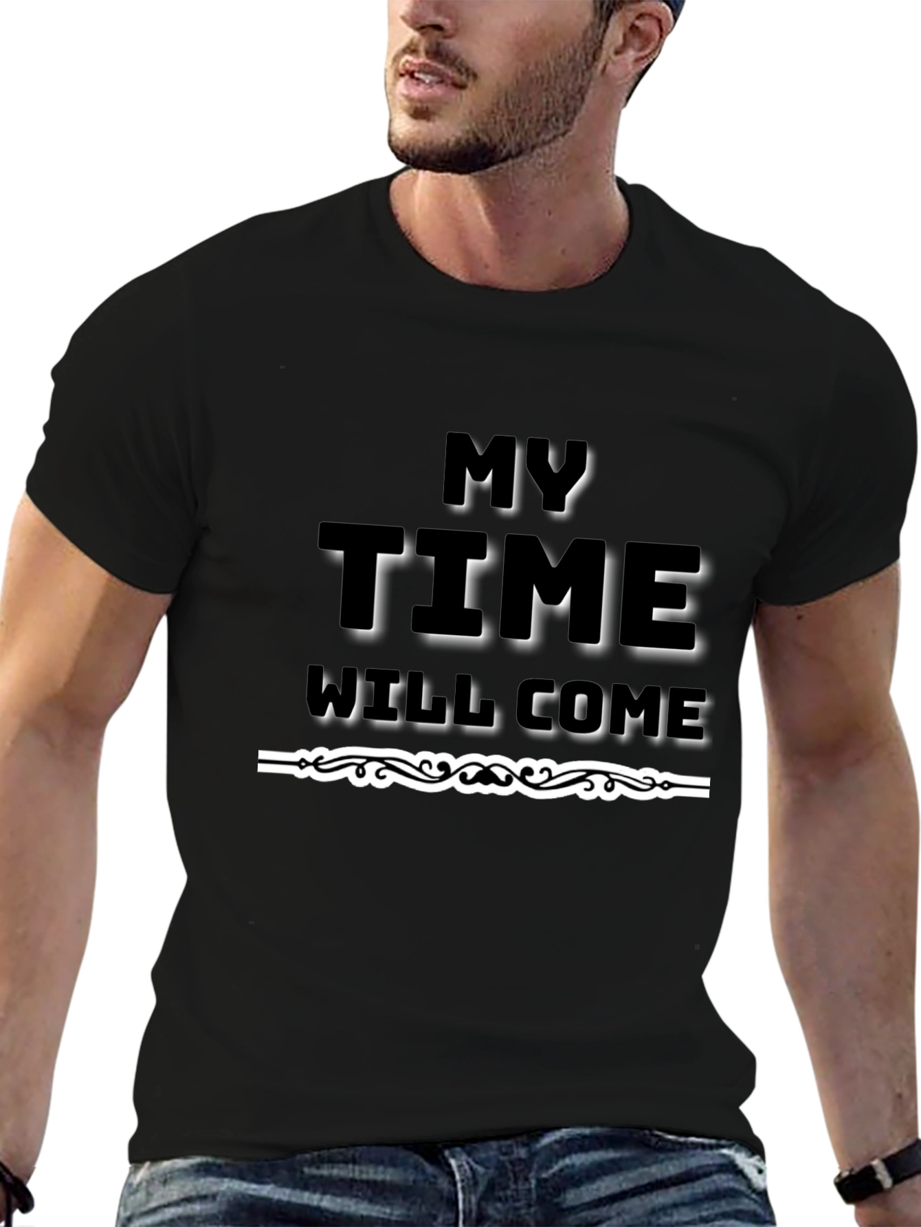My Time Will Come Black Graphic Tee