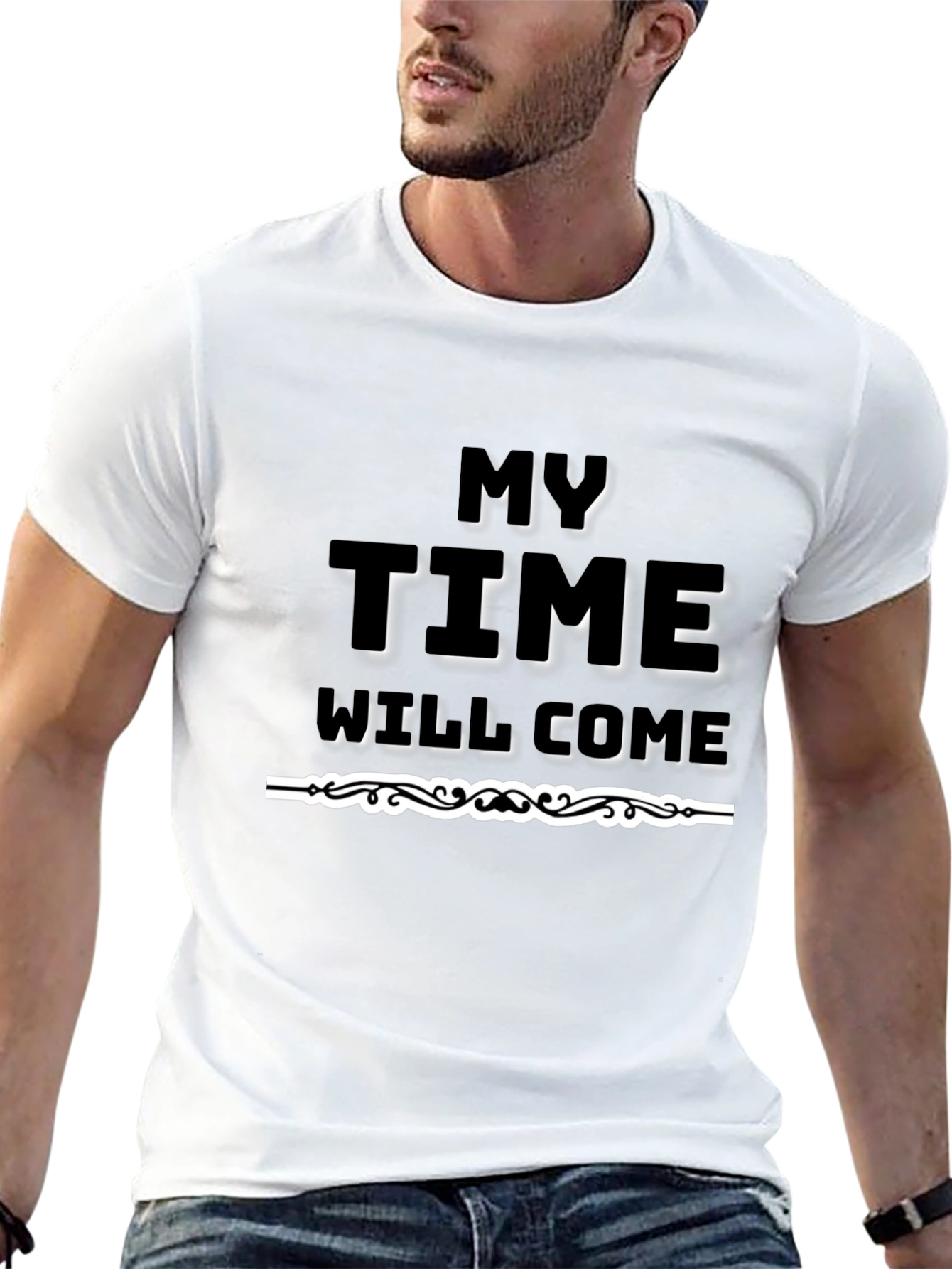 My Time Will Come Black Graphic Tee