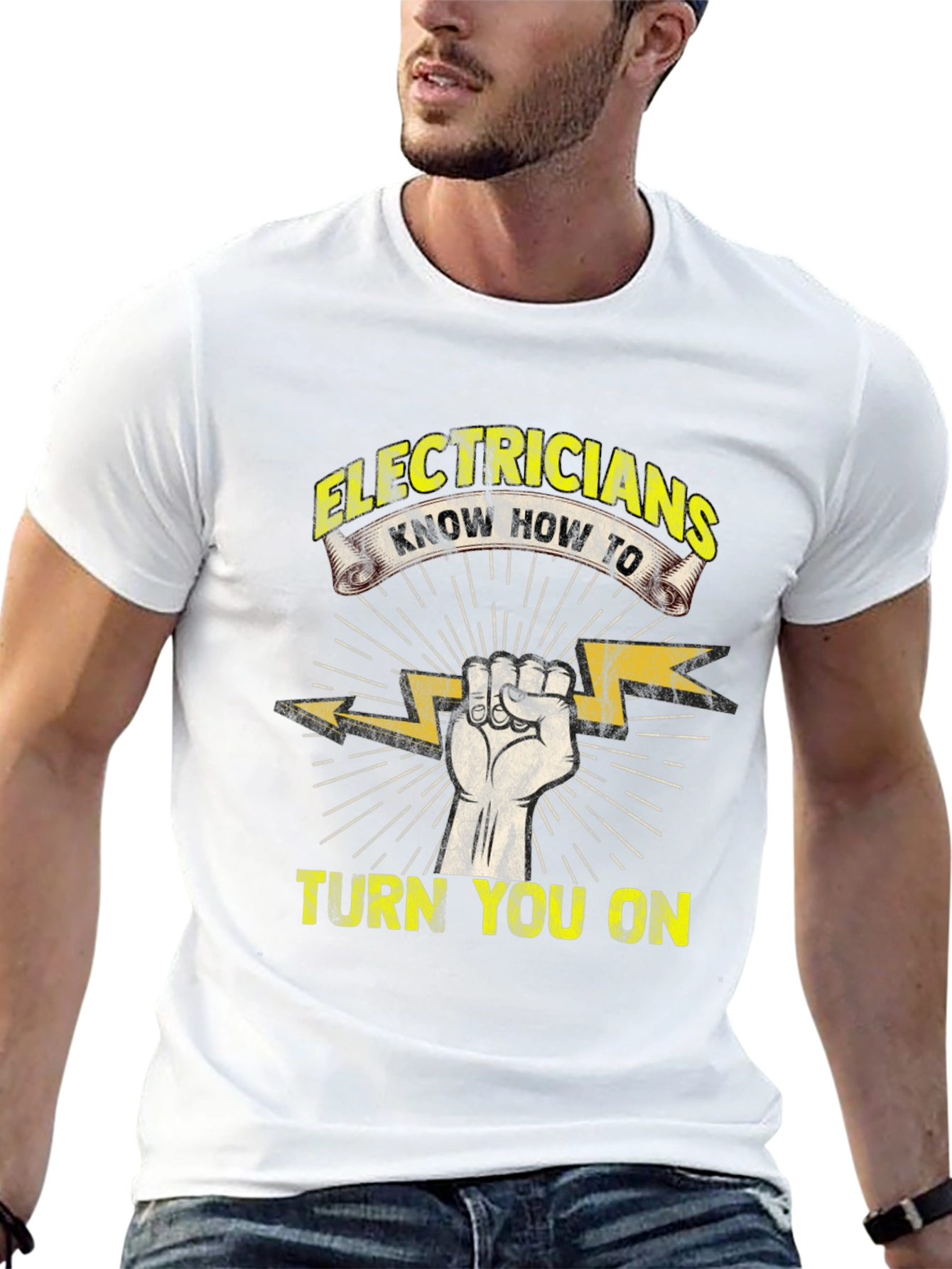 Electricians Turn You On T-Shirt Funny Electrician Gift