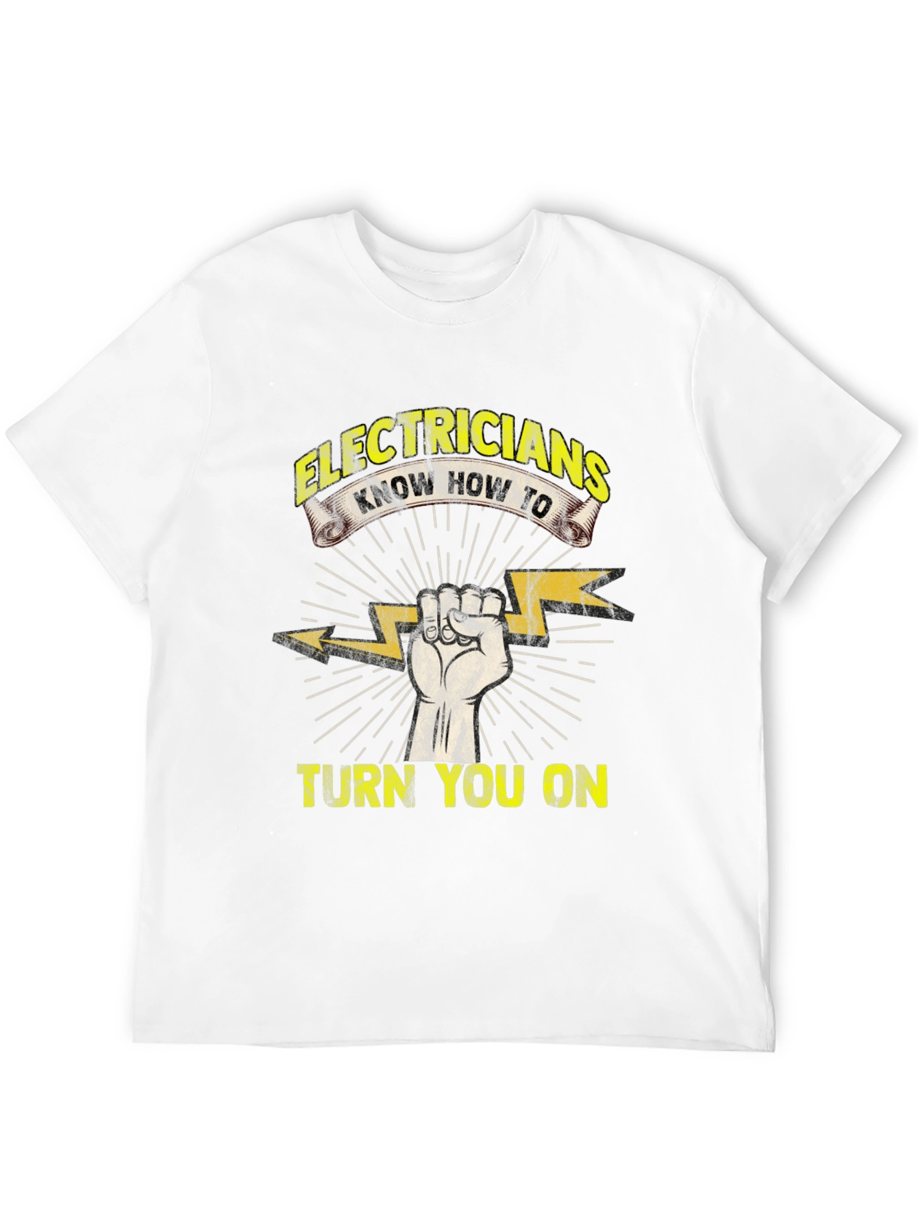 Electricians Turn You On T-Shirt Funny Electrician Gift