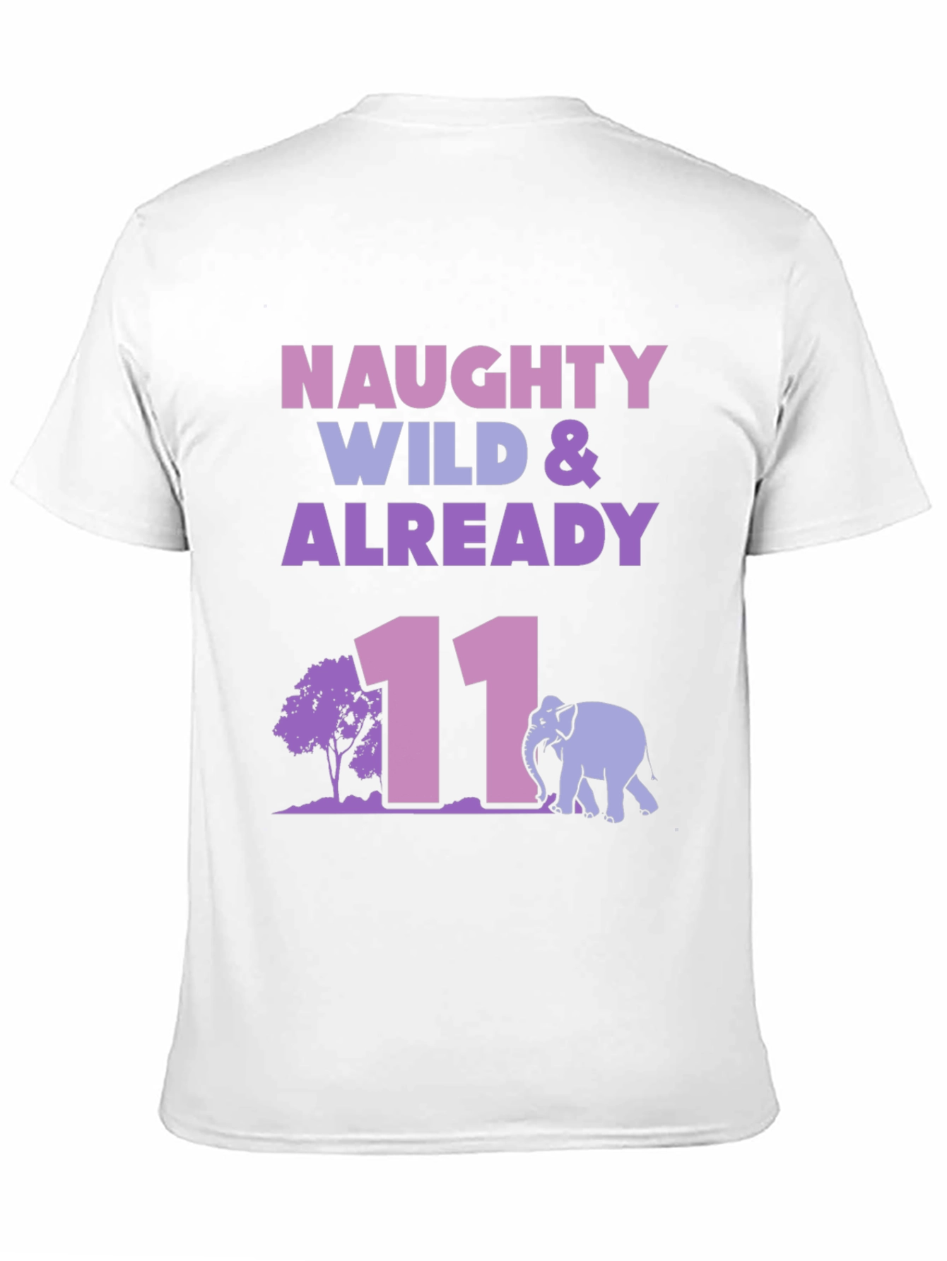 Naughty Wild & Already 11 Black Graphic T-Shirt