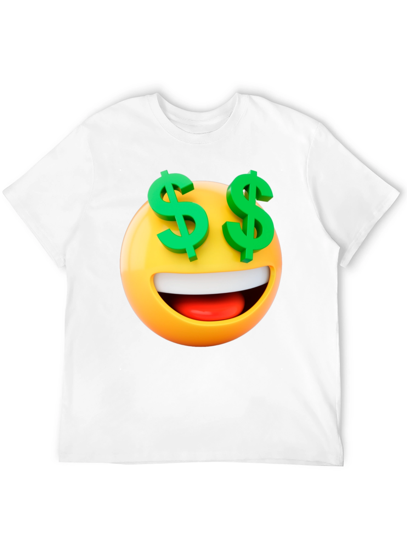 Emoji Money Eyes Black T-Shirt