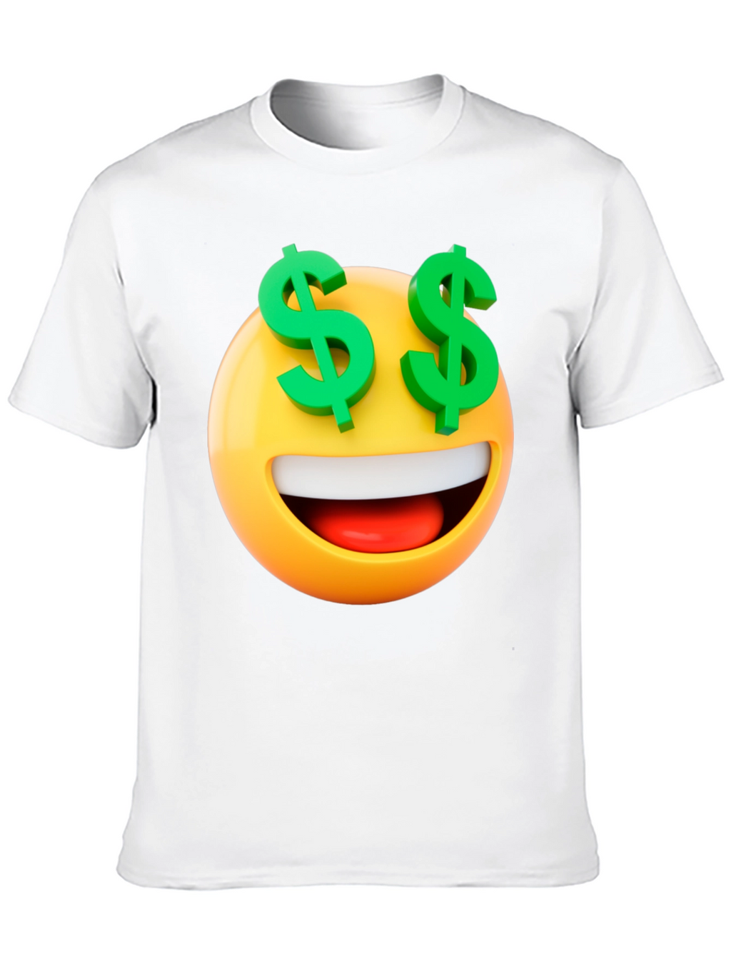 Emoji Money Eyes Black T-Shirt