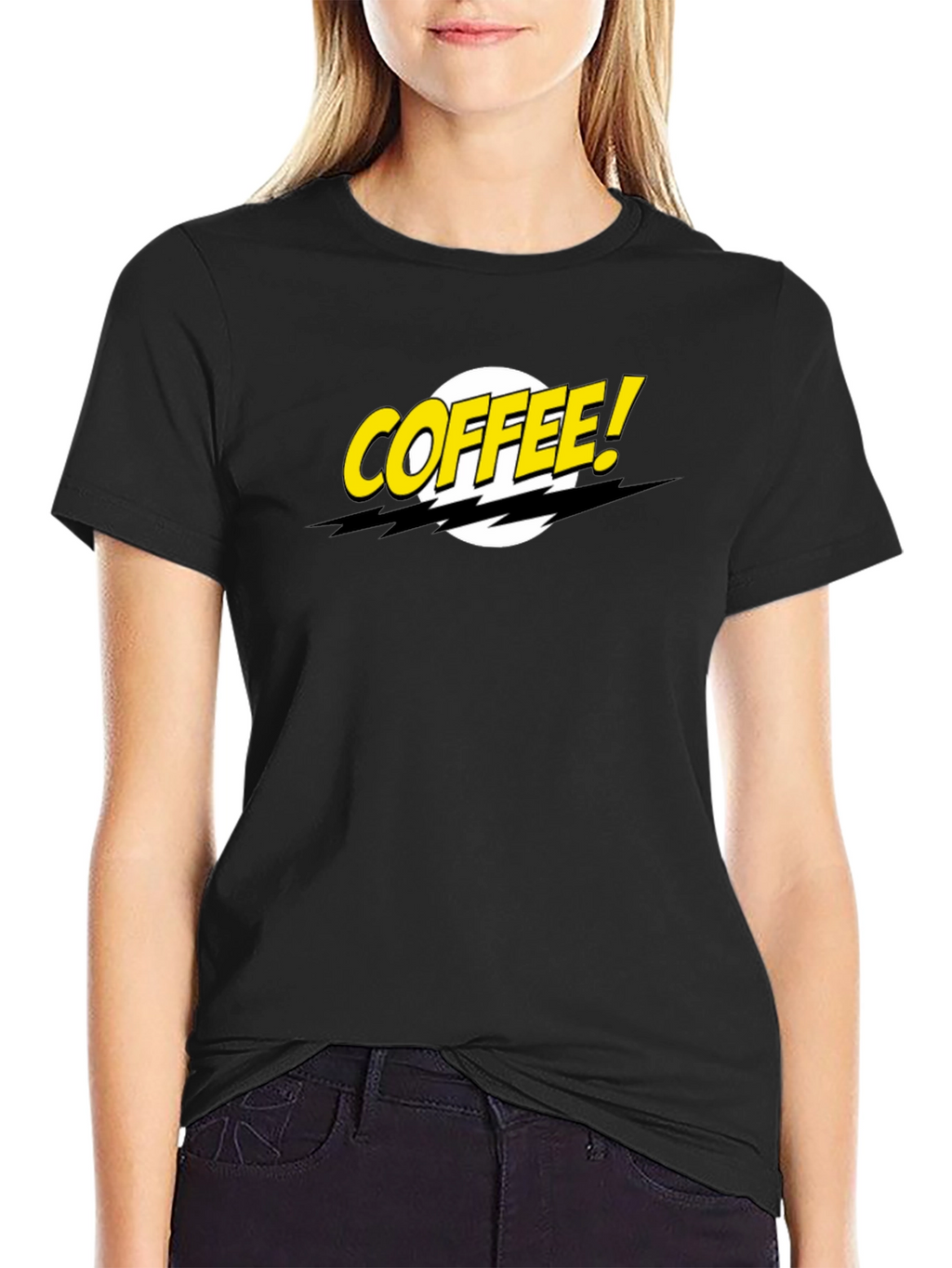 Coffee! Graphic T-Shirt - Black Casual Tee