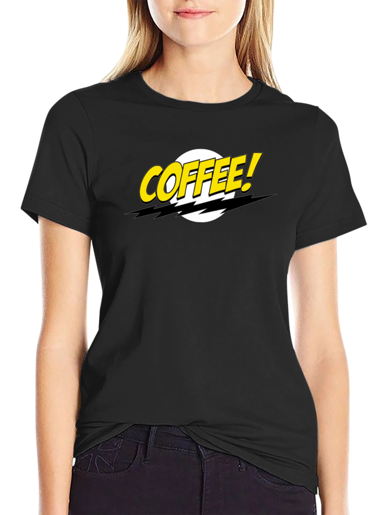 Coffee! Graphic T-Shirt - Black Casual Tee