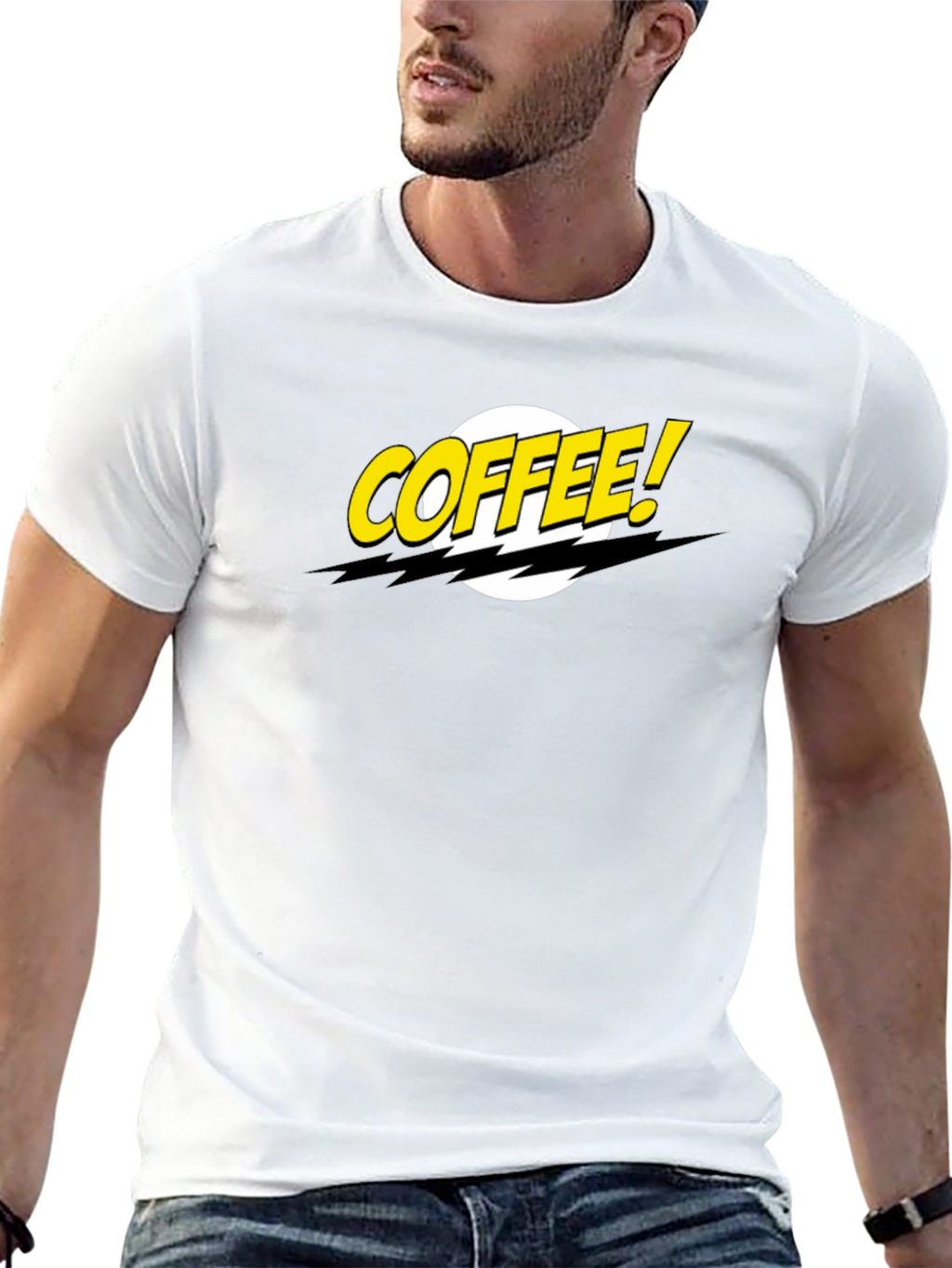 Coffee! Graphic T-Shirt - Black Casual Tee