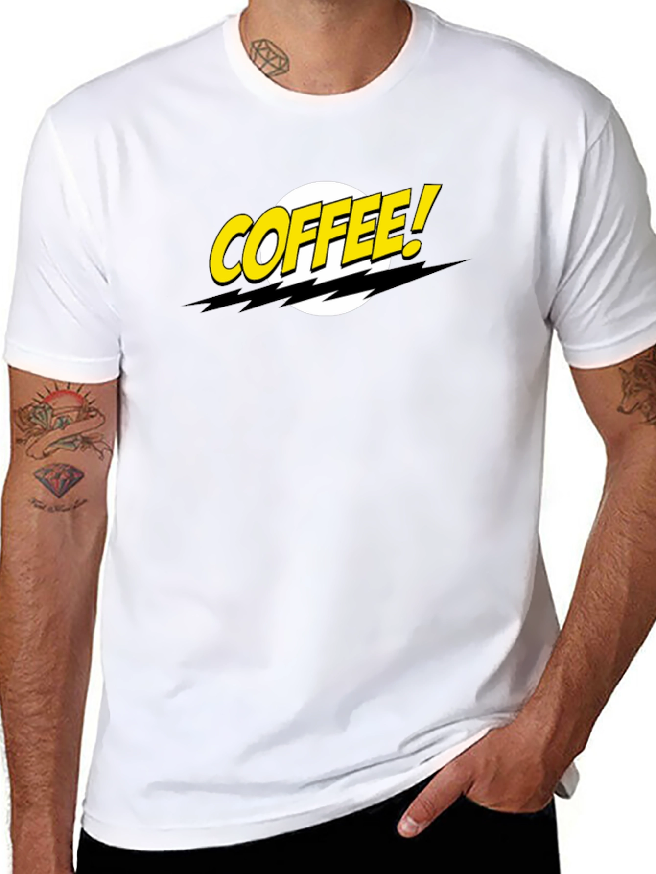 Coffee! Graphic T-Shirt - Black Casual Tee