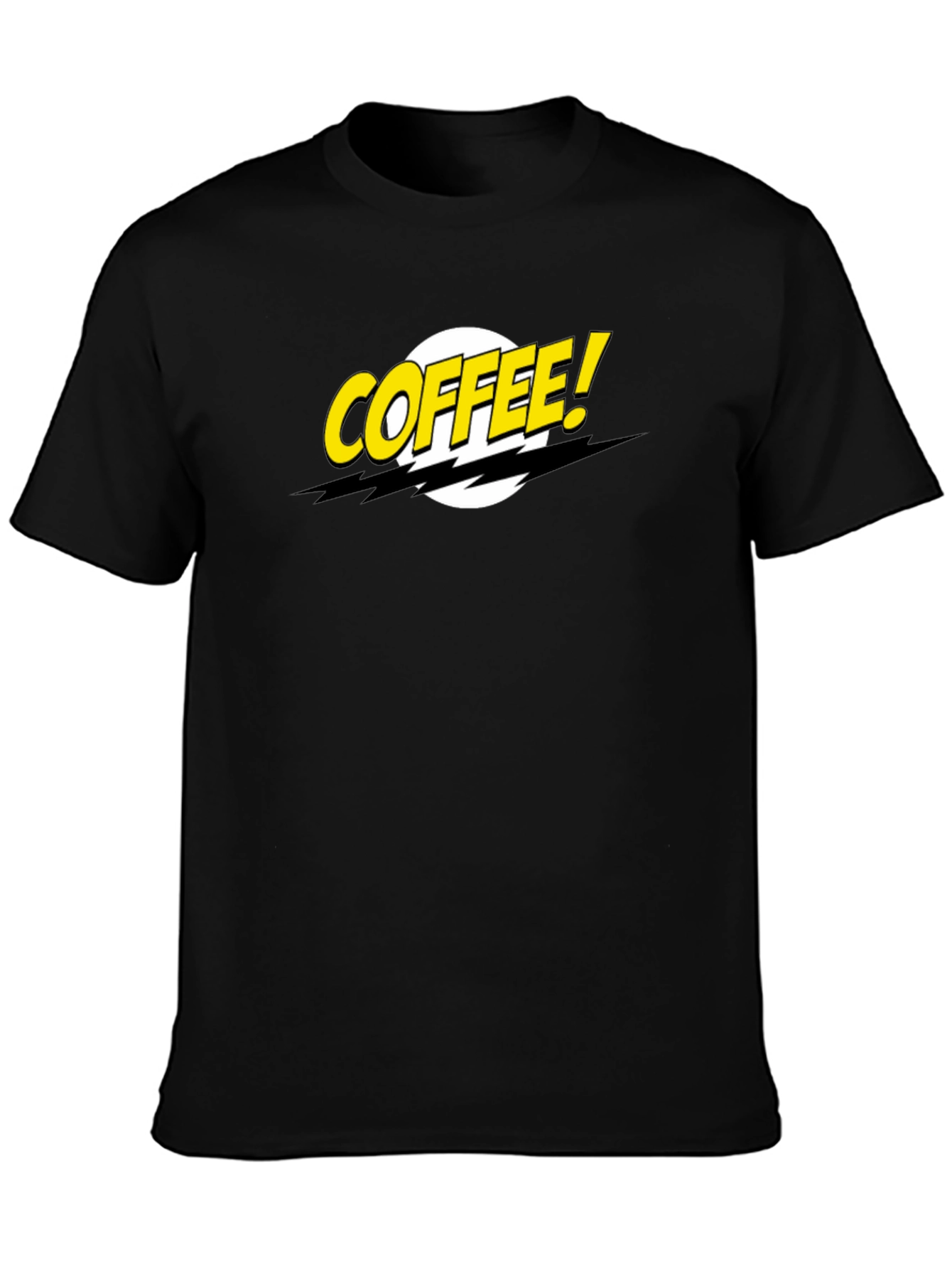 Coffee! Graphic T-Shirt - Black Casual Tee