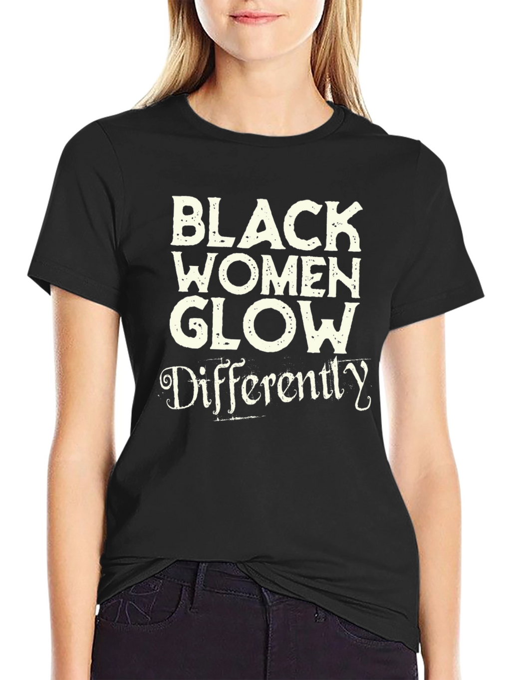 Black Women Glow Differently Graphic Tee