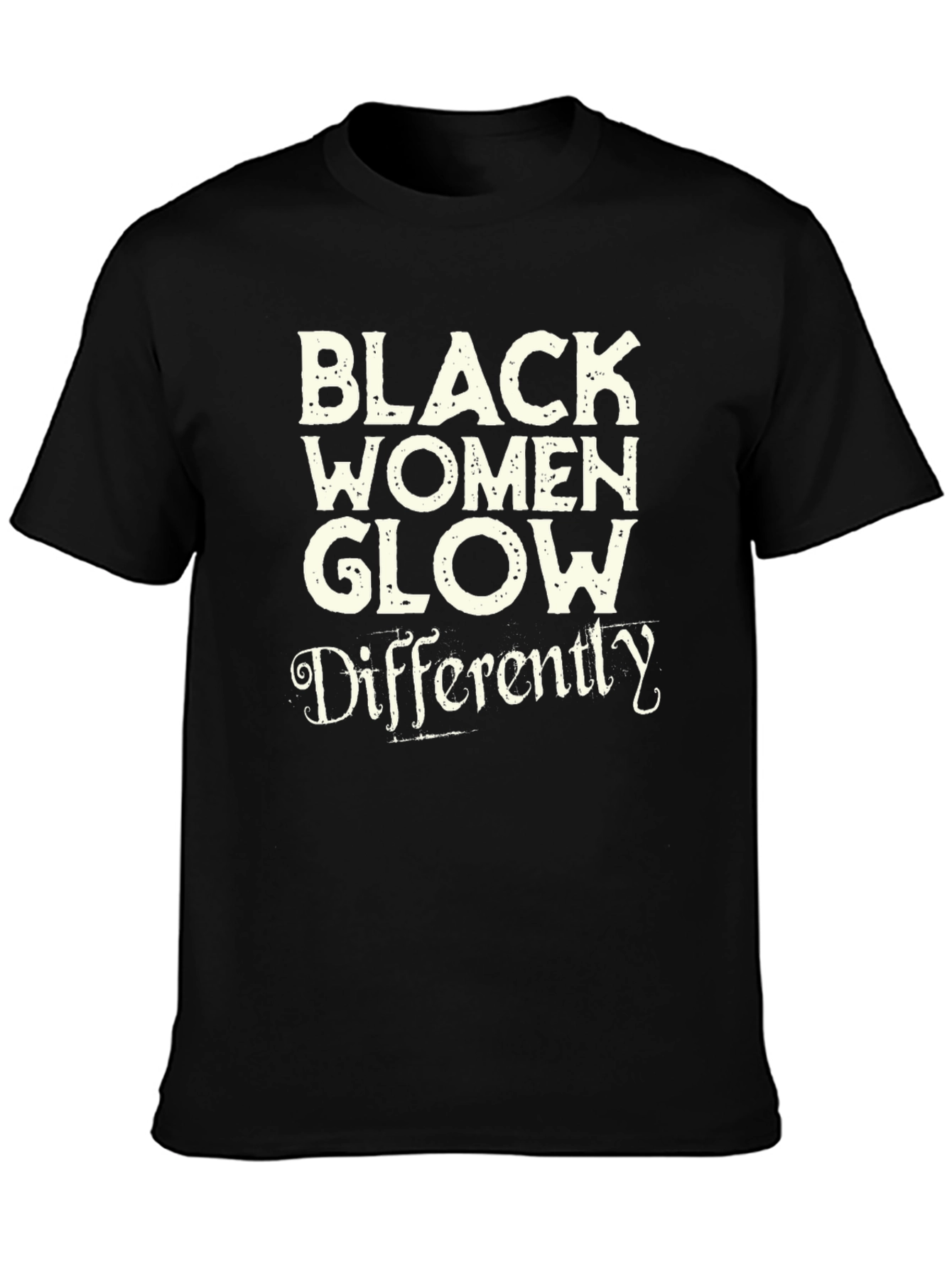 Black Women Glow Differently Graphic Tee
