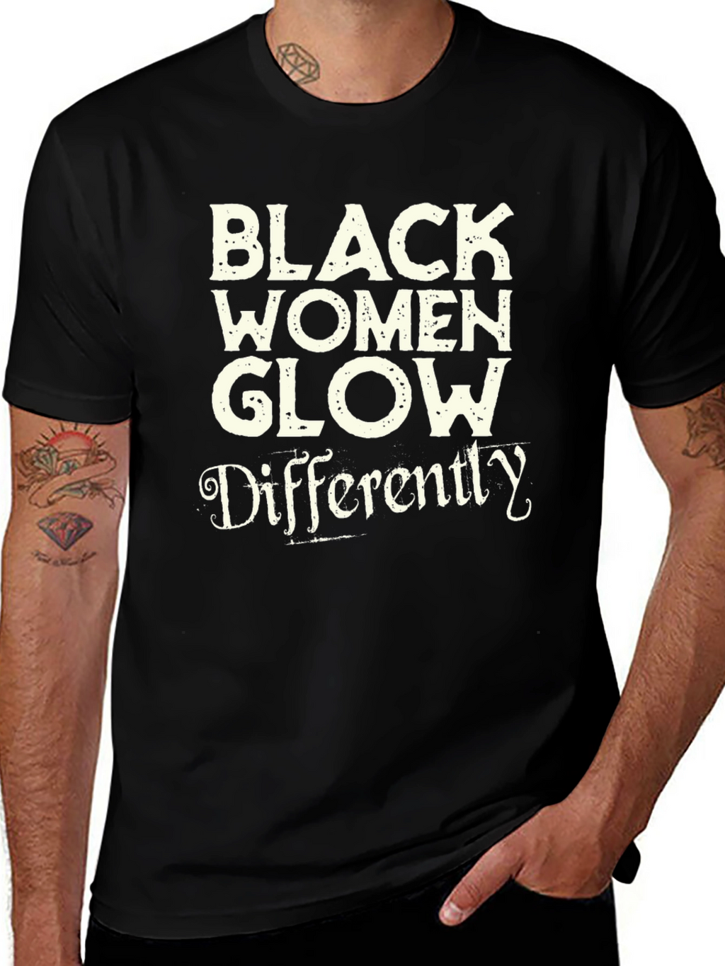 Black Women Glow Differently Graphic Tee